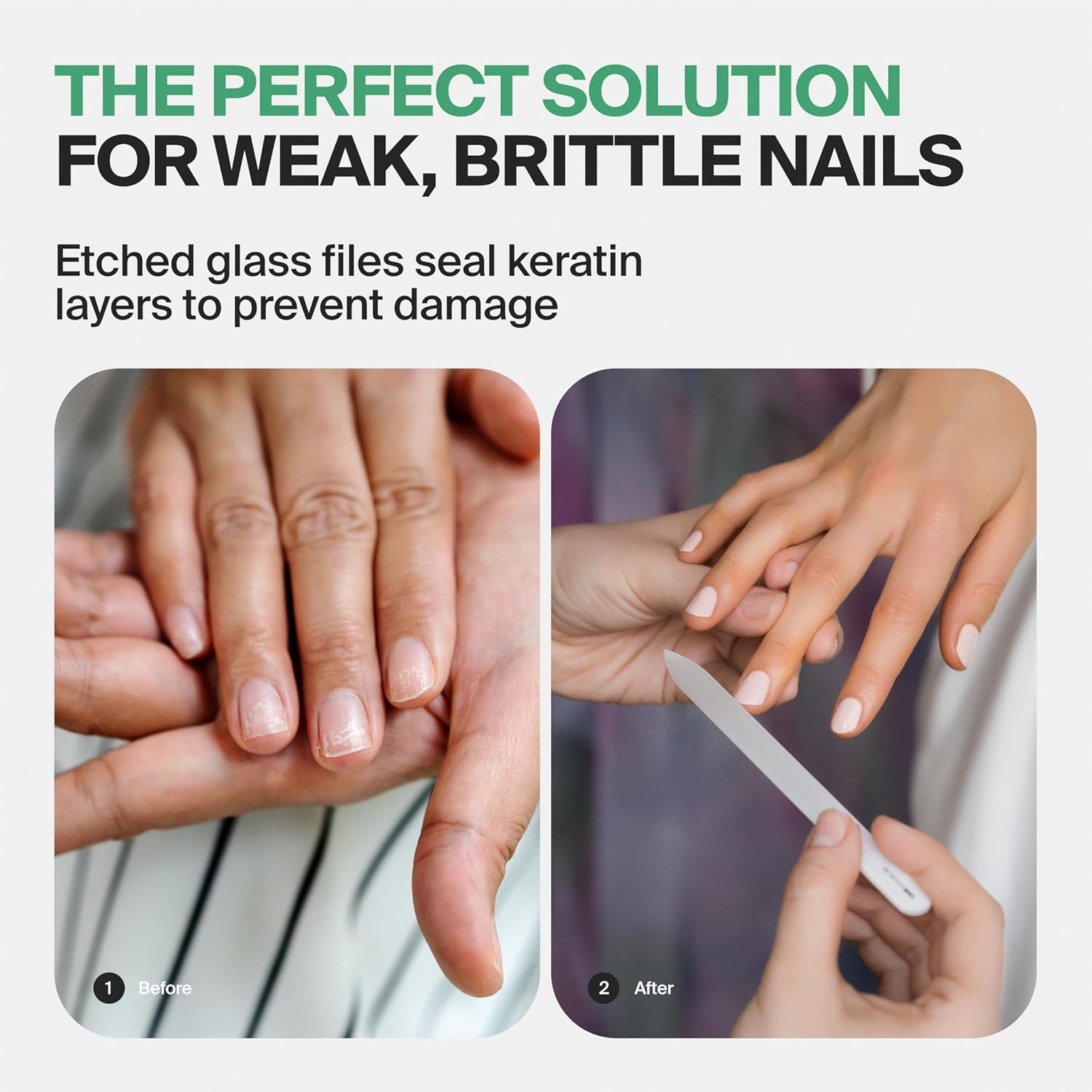 GERMANIKURE Glass Nail File in Suede Sleeve - Just Breathe - Professional Crystal Nail File for Natural Nails - Ideal Manicure & Pedicure Tool for Smooth, Easy Shaping - Nail Care Gift image number 6