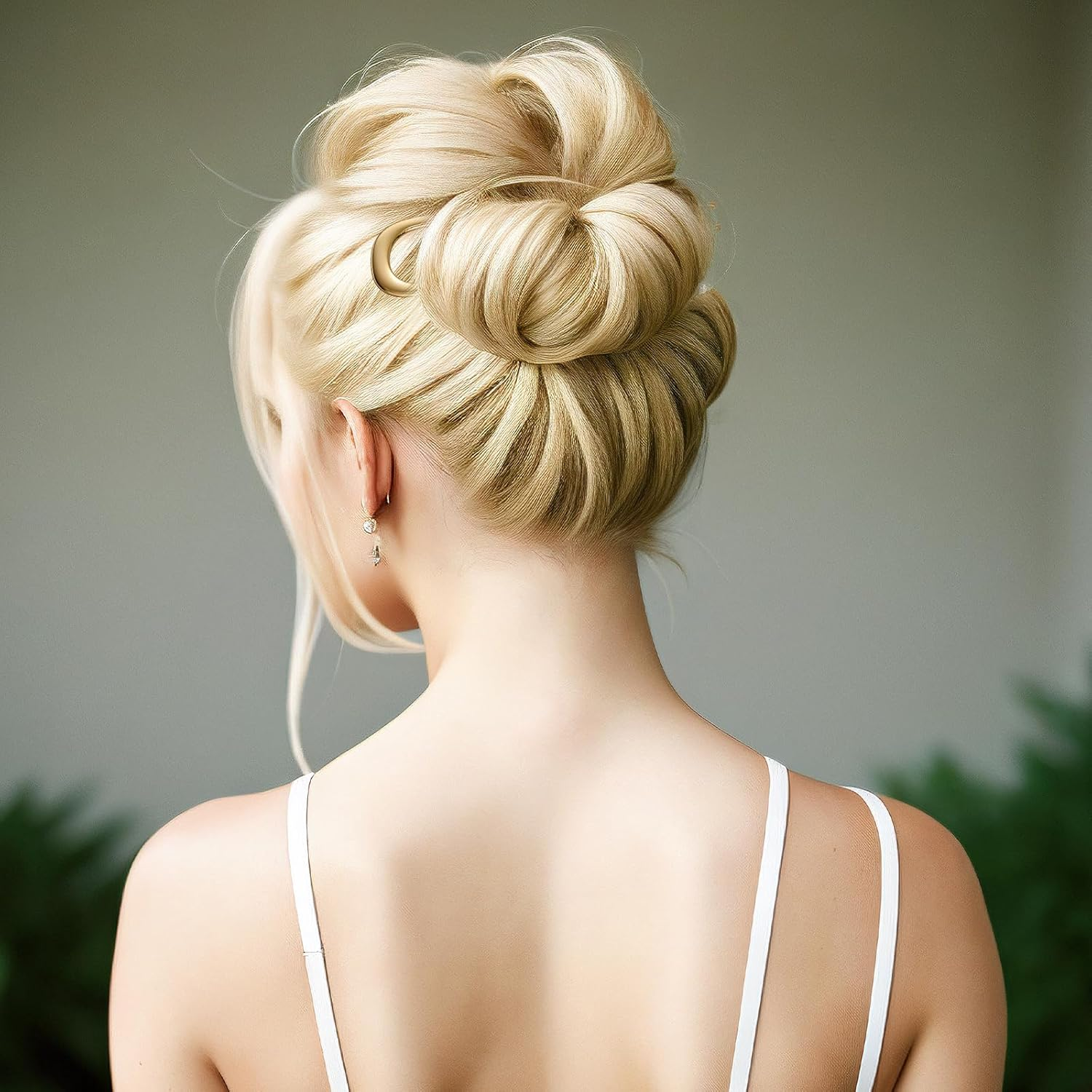 2 Pieces French Twist Hair Pins, U Shaped Hair Pins for Thick Hair, French Hair Pins for Women, Bun Pins for Hair, Chignon Hairpin Tool for Girls, Hair Types, Styling Accessories image number 3