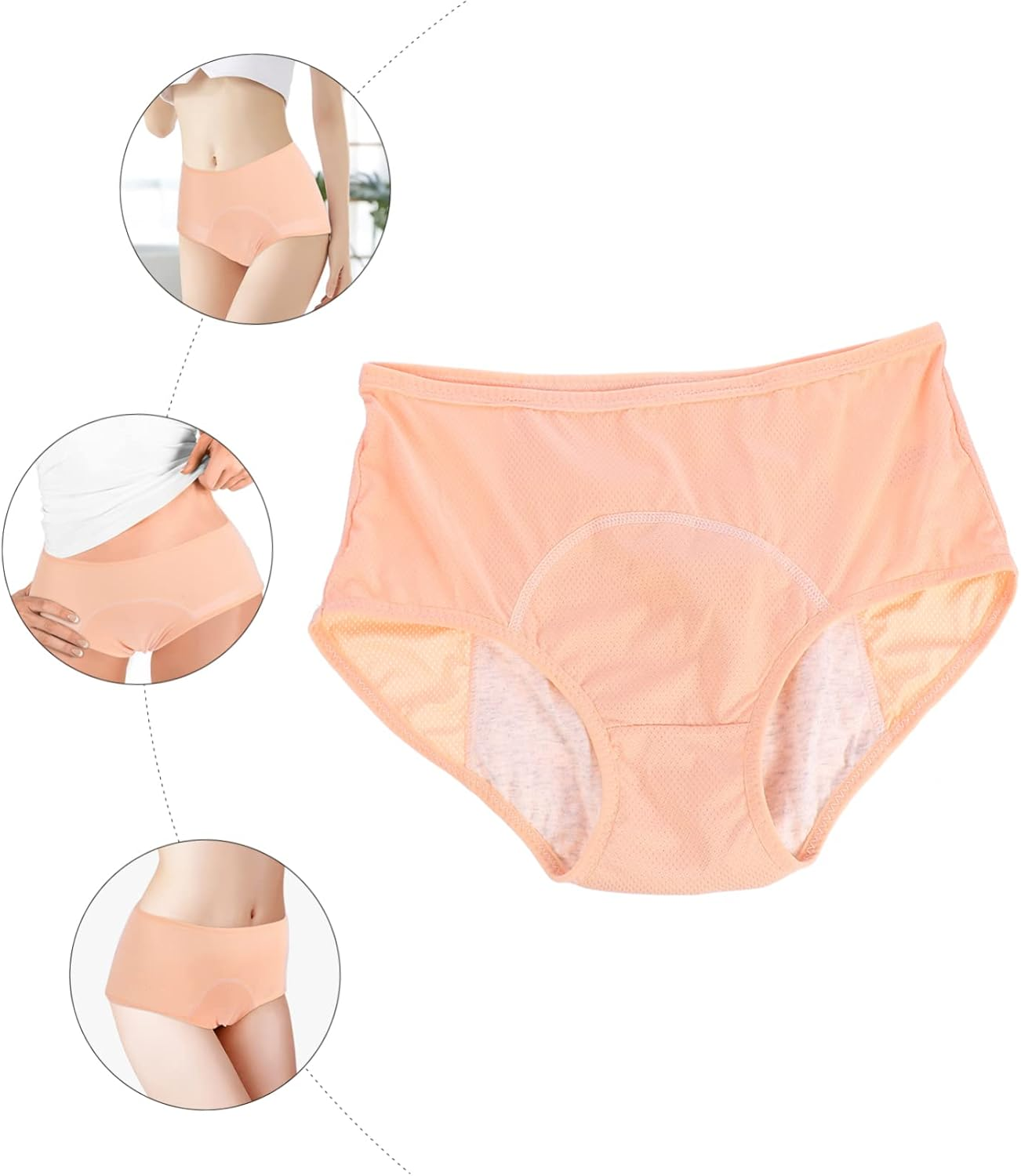 LIFKOME Menstrual Underpants for Women Comfortable Leak Design with Breathable Multi Absorbency for Everyday Wear Light image number 4