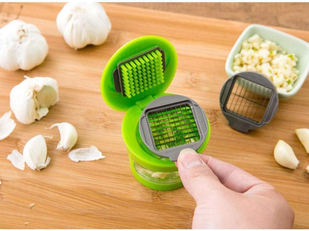 KOMUNJ Stainless Steel Ginger and Garlic Juicer and Slicer, Garlic Cutter, Garlic and Ginger Juicer Practical Kitchen Gadgets