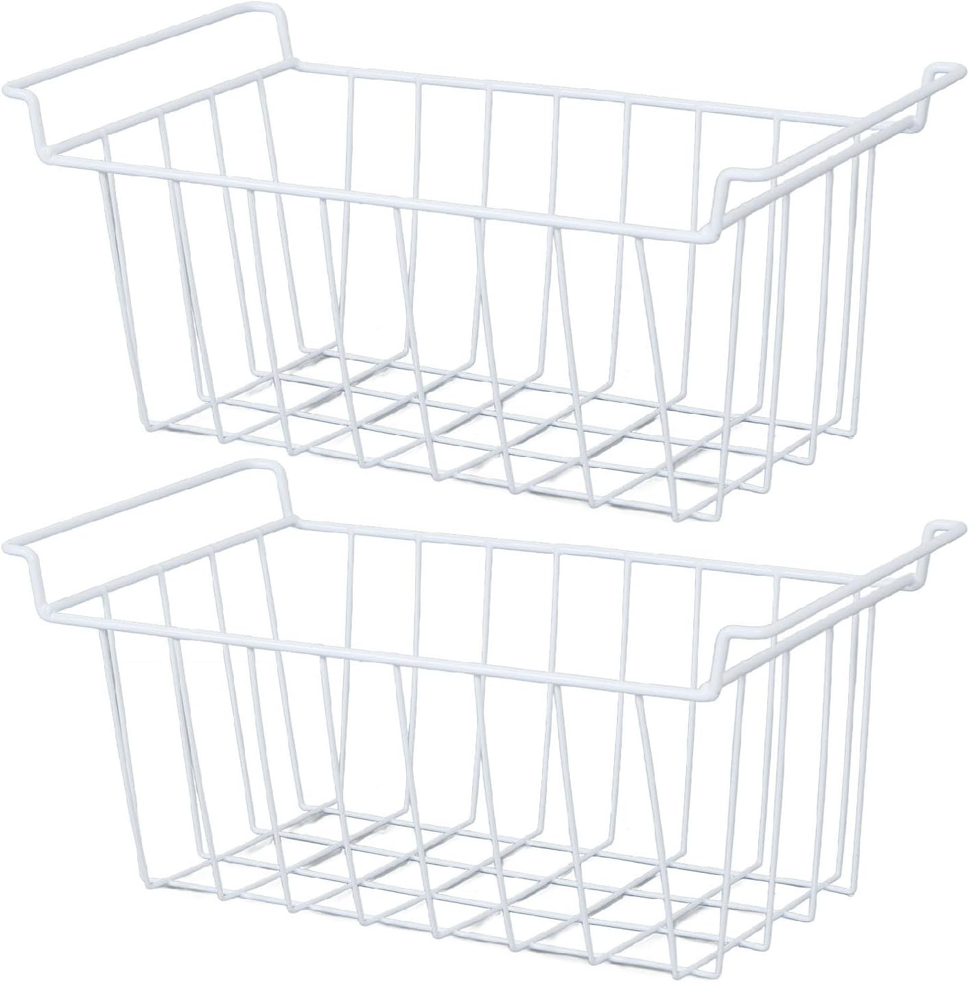 Freezer Wire Storage Basket, Freezer Basket Accessories for Pantry Storage, Organizing Easy to Access and Wash for Freezers Refrigerators Shelve (L 45Cm X W 24.5Cm X H 20Cm) image number 2
