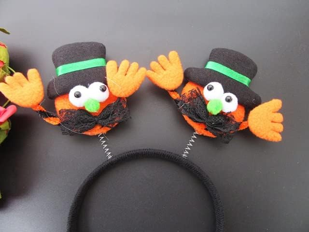 6Pcs Funny Kids Halloween Headband Pumpkin Halloween Headwear