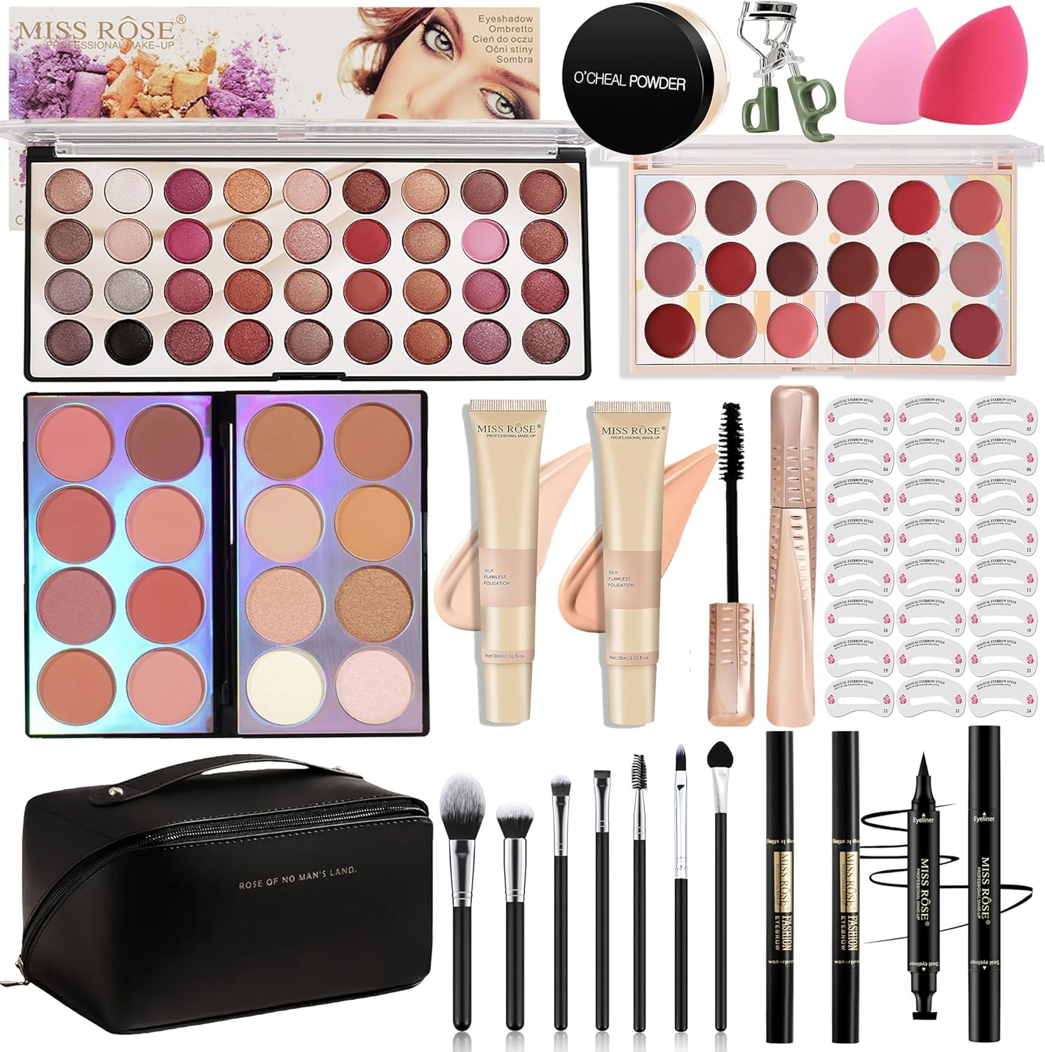 Hoorayeah Makeup Kit - Makeup Sets for Girl - Gift Sets for Women with Eye Shadow Palette, Lipstick image number 4