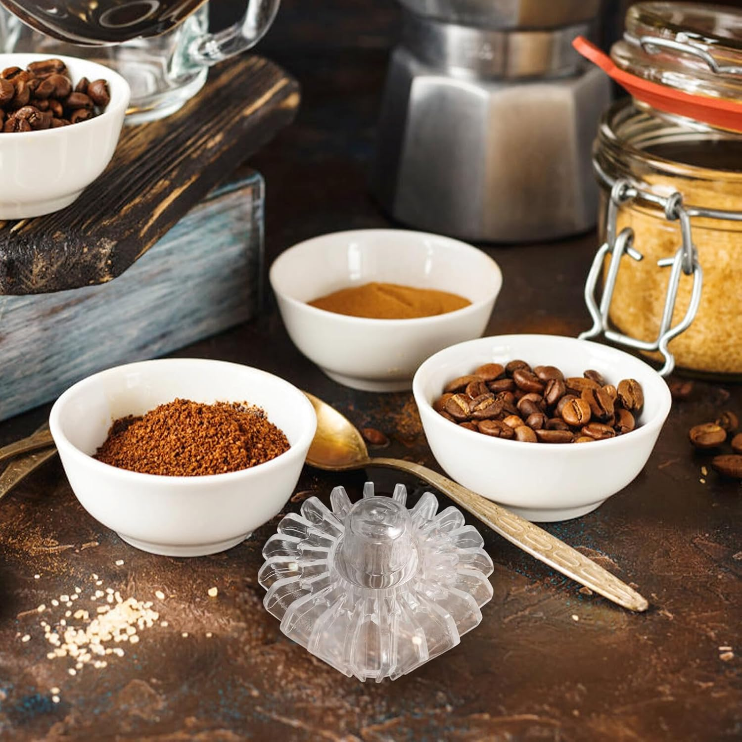 GOOHOCHY Coffee Filter Paper Shape Retainer for Precise Filtering Sturdy and Washable Espresso Filter Holder for Home Kitchen Office and Travel Use image number 3