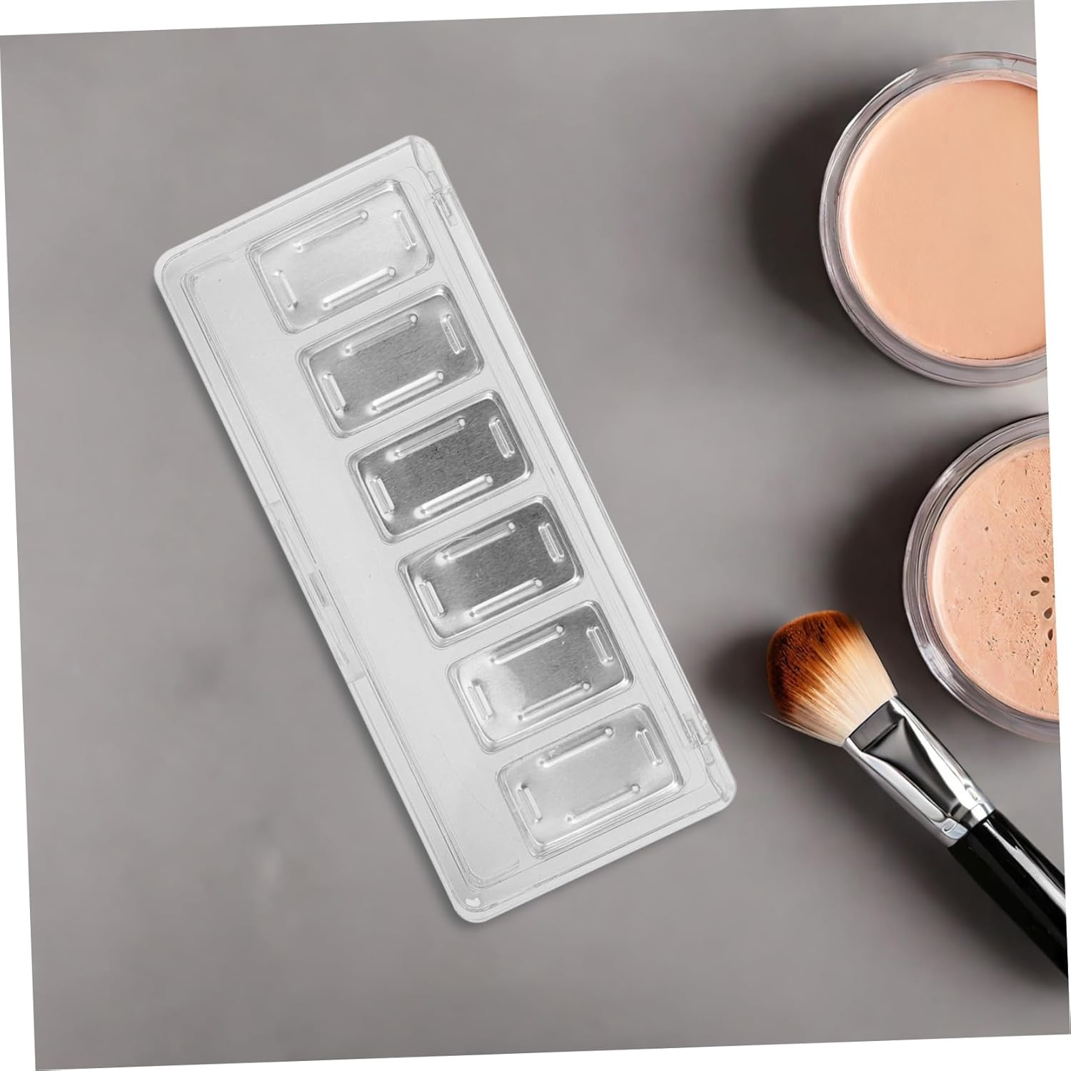 GANAZONO 3 Sets Empty Box for Eye Shadow Contouring Eye Shawdow Makeup Depotting Palette Kit Empty Eyeshadow Palette with Pans Eyeshadow Pan Transparent Acrylic image number 1