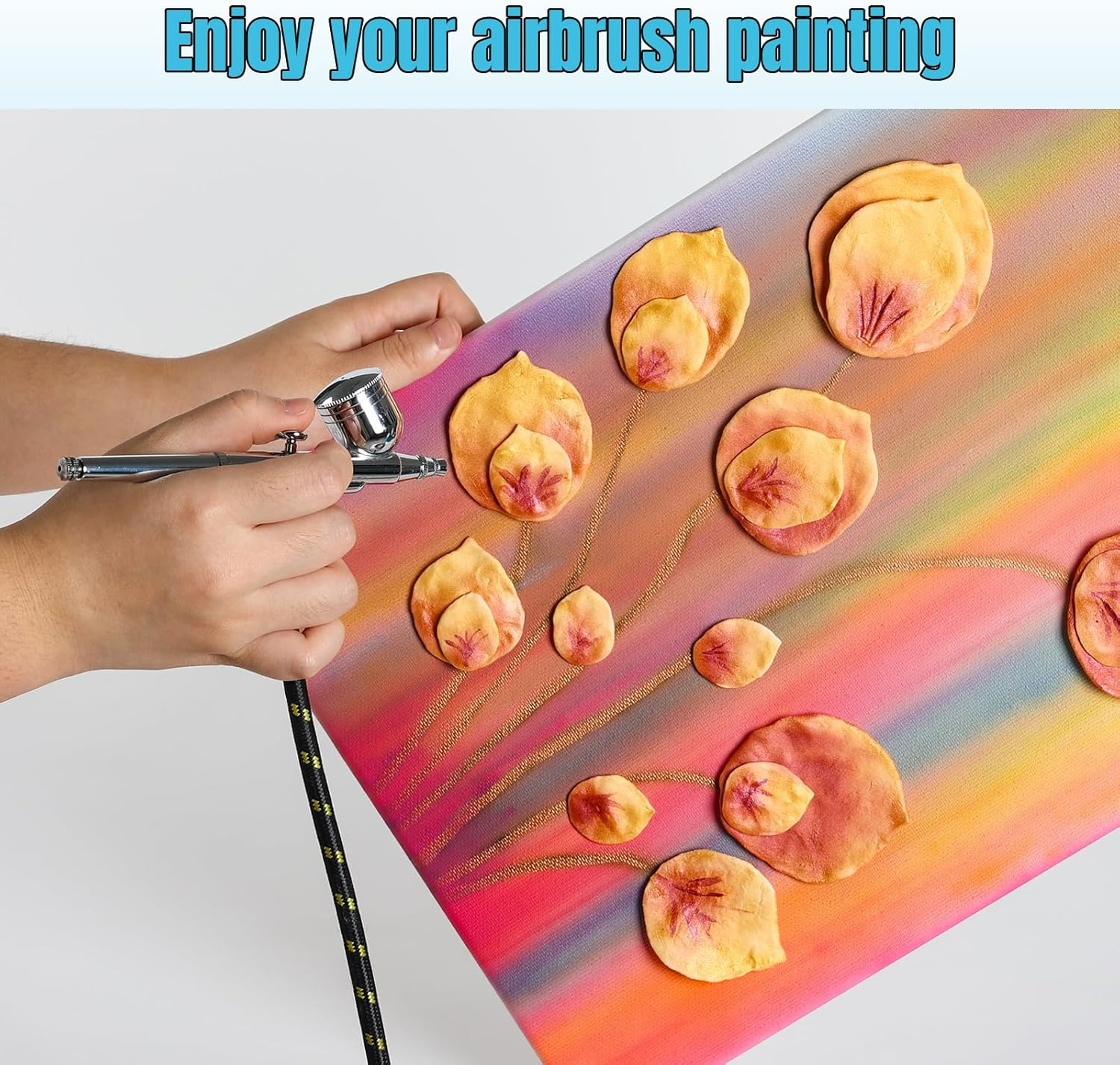 Fansarriche Airbrush Cleaner, 33.82 Oz Air Brush Cleaning Solution for Water-Based Acrylic Color Paints, Quickly Clean Clogged Airbrushes, Paint Brushes, Art Tools image number 4