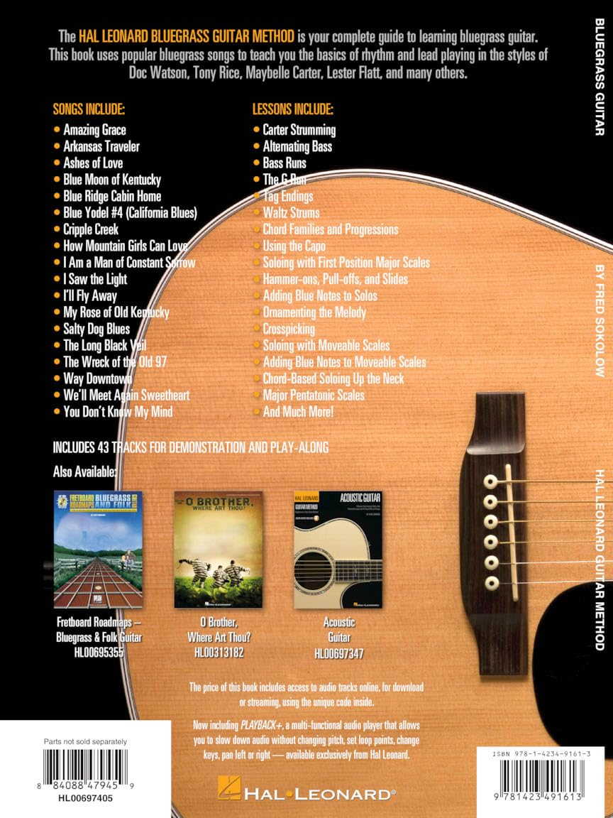 Hal Leonard Bluegrass Guitar Method Songbook: Learn to Play Rhythm and Lead Bluegrass Guitar with Step-By-Step Lessons and 18 Great Songs image number 2
