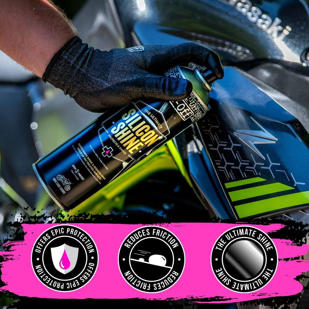 Muc-Off Motorcycle Bicycle Silicone Shine Spray 500 Ml image number 3