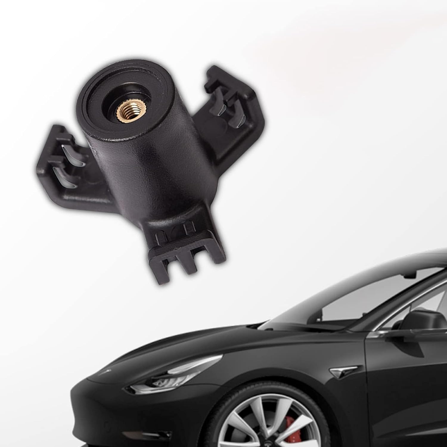 1 PC Trunk Grocery Bag Hook for 2016-2023 Tesla Model 3, Trunk Holder Hanger Interior Accessories Aluminum Trunk Grocery Bag Hook (Black) image number 1