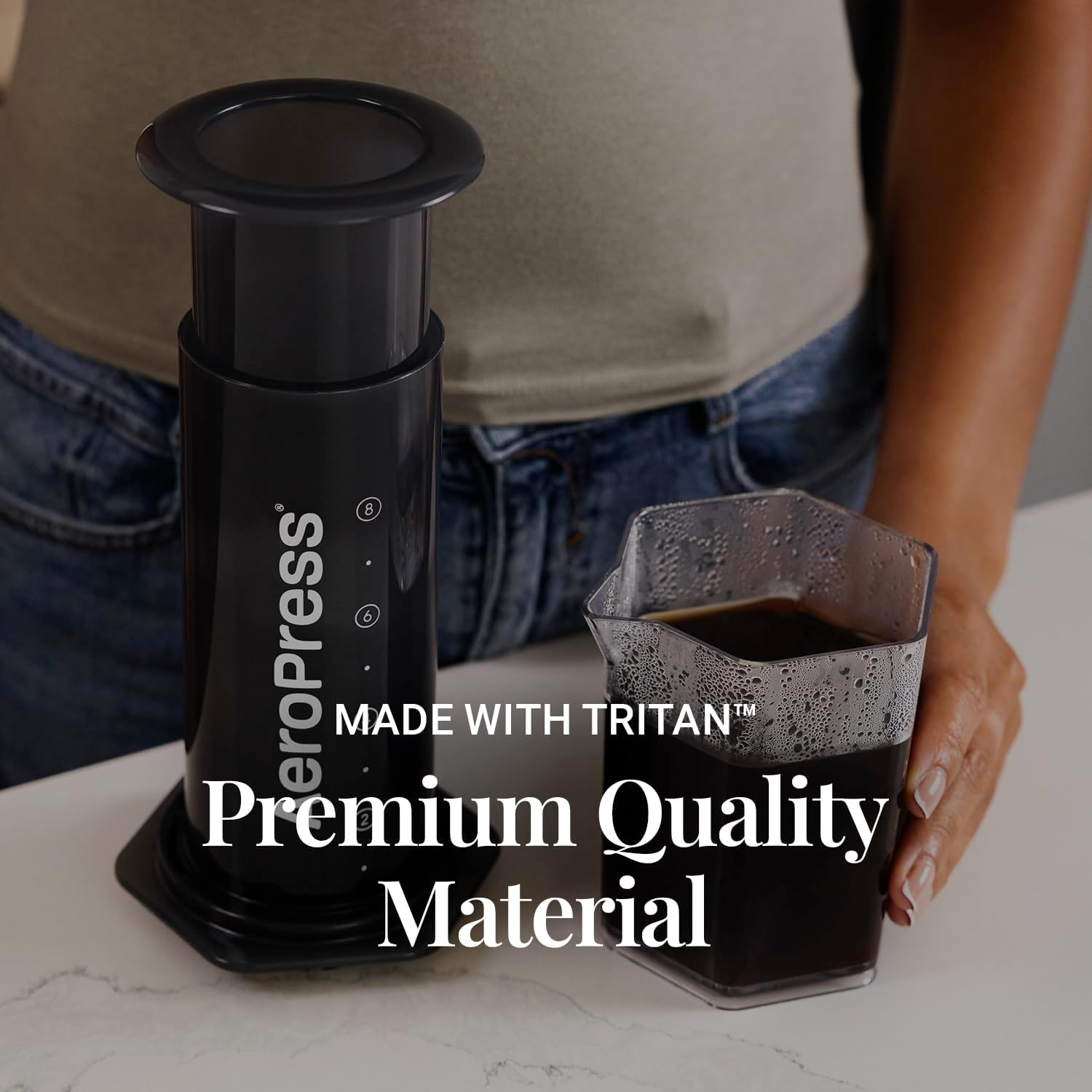 Aeropress Carafe Coffee Maker, 600 Ml Capacity, Clear image number 6