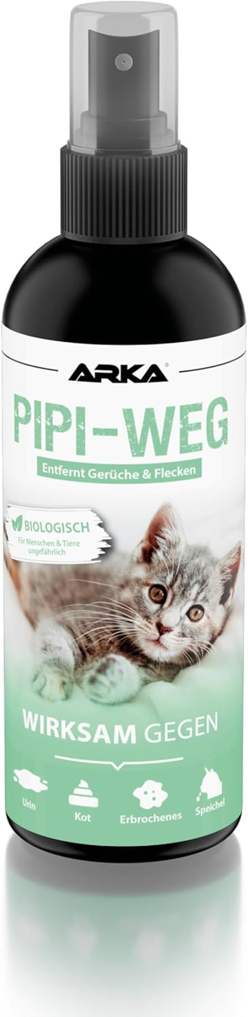 Pipi-Weg Cat - Biological Odour Remover & Stain Remover Spray - 100 Ml - against Cat Urine, Faeces & Vomit - Deep Pore Cleaning in the Home & Animal Area - for Cat Litters image number 5