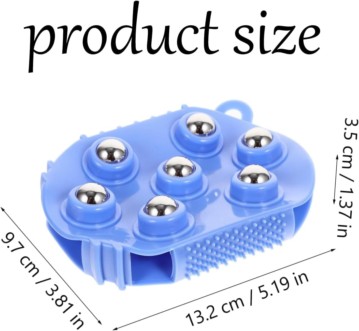 Lymphatic Drainage Gloves 1 Piece Handheld Massage Ball and Beauty Roller - Body Care Muscle Relief Tool (Blue)