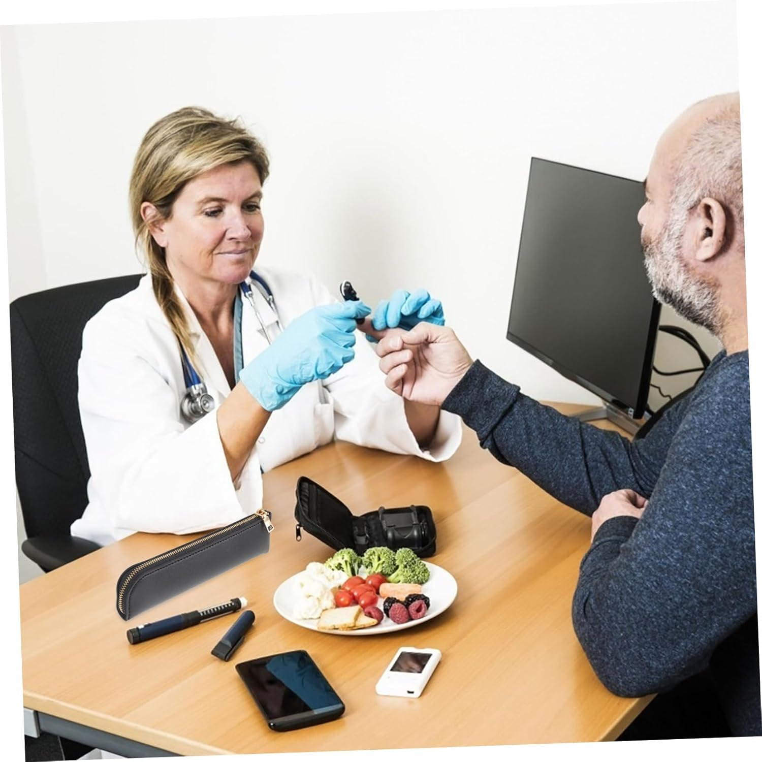 Insulated Travel Case Leather Pen Storage Bag Pen Sleeve Pen Packing Bag image number 4