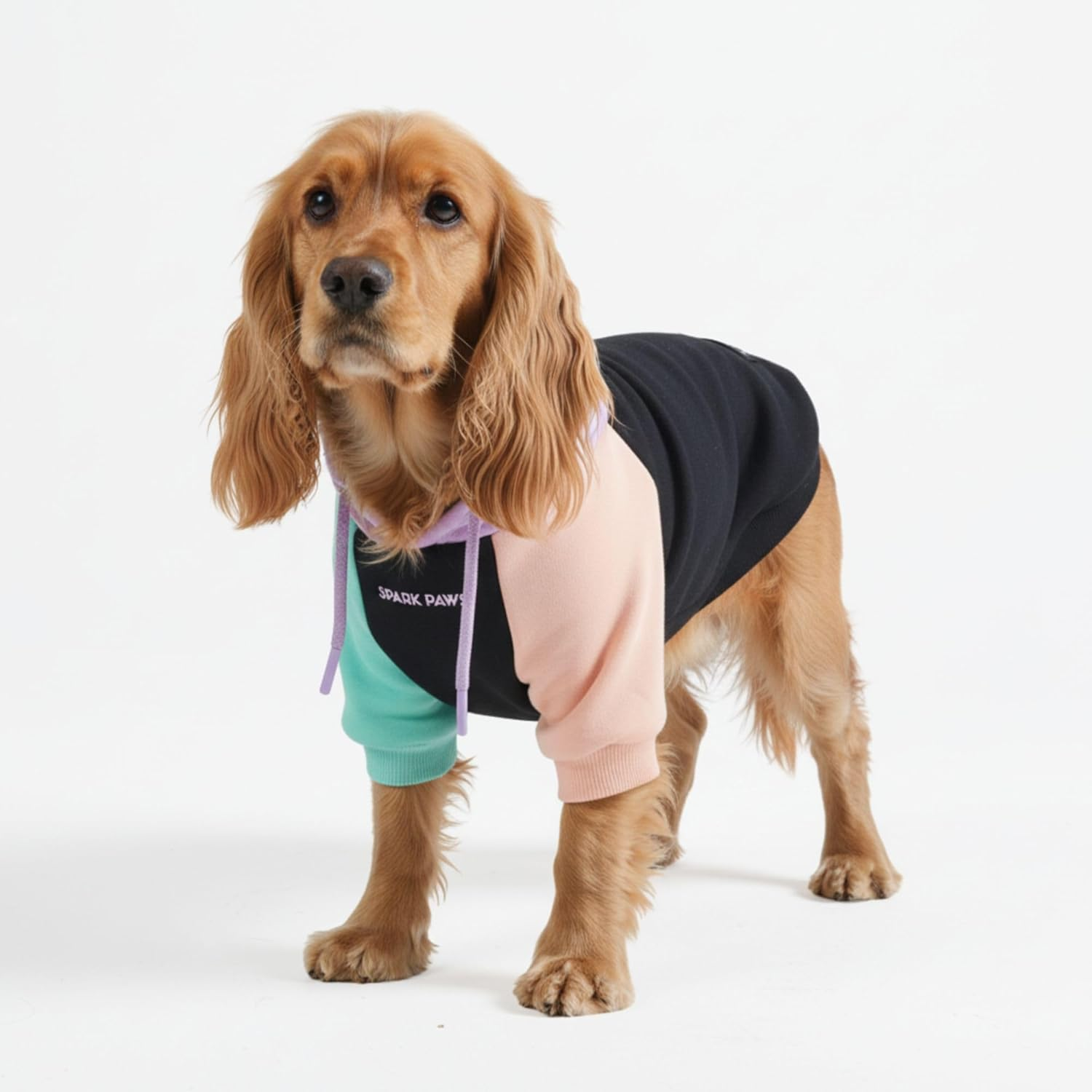 Spark Paws Dog Hoodie - Premium Quality, Buttery Soft, Superior Comfort and Fit, Calming Fleece Interior, Suitable for All Breeds - Cyber Punk - L image number 2