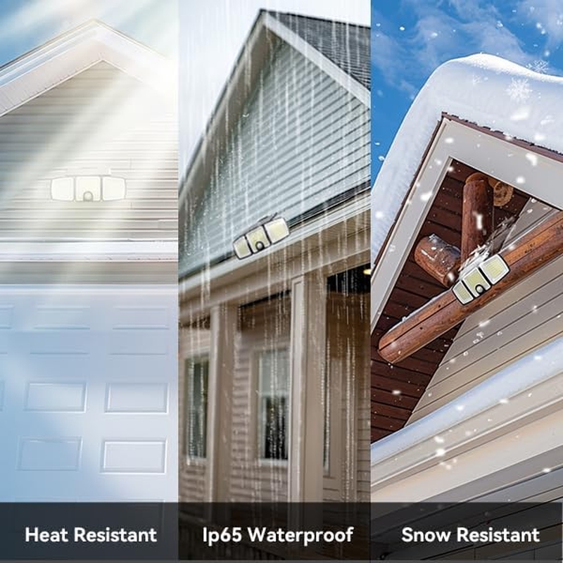 LUCISPIRA Quick Charge Solar Lights Outdoor，223 Leds with Motion Sensor, 3 Adjustable Head，Security Lights with Solar Power image number 1