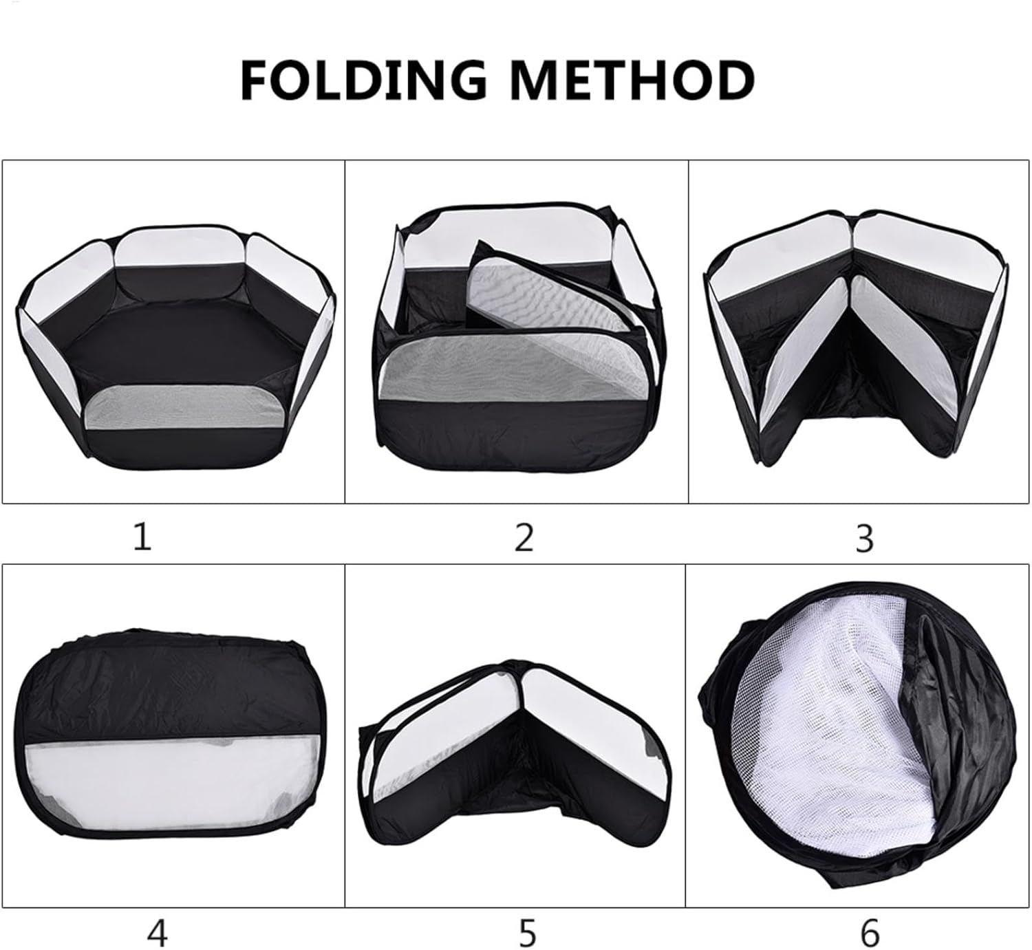 Hamster Playpen, Foldable Small Animal Playpen, Pop up Play Pen Hamster Playground, Portable Indoor Outdoor Pet Exercise Fence for Hamster, Guinea Pig, Rabbits, Chinchillas and Hedgehogs image number 1