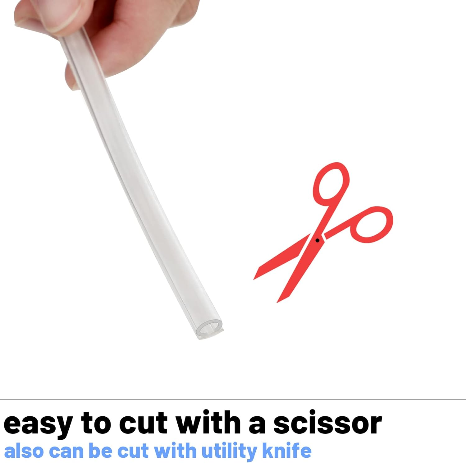 Tondiamo Shower Door Side Seal Glass Translucent Shower Door Side Seal Strip PVC Bulb Shower Door Side Seal Door Soft Clear Bulb Seal for Gap Shower Door(7/32 X 98.4 Inches, 4 Rolls) image number 5