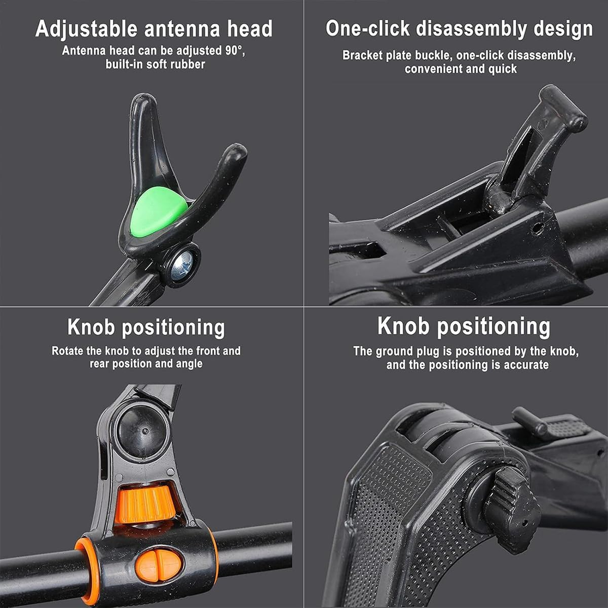 AIMALL Adjustabl Fishing Rod Holder with Telescopic Design, Stainless Steel Bracket, and Ground Insertion for Bank and Platform Fishing image number 5