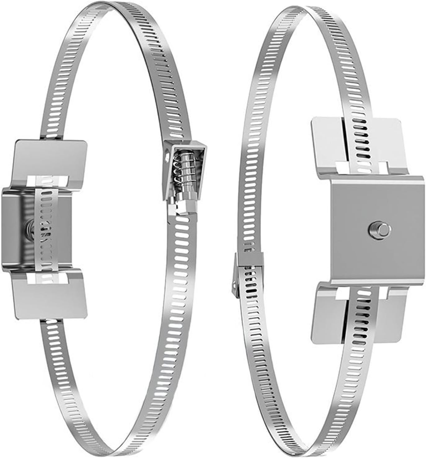 Security Camera Pole Mount - Security Cameras Mounting Rack - Adjustable Heavy-Duty Pole Brackets for Outdoor Indoor House TV Porch Satellite Railing Water Heater image number 2