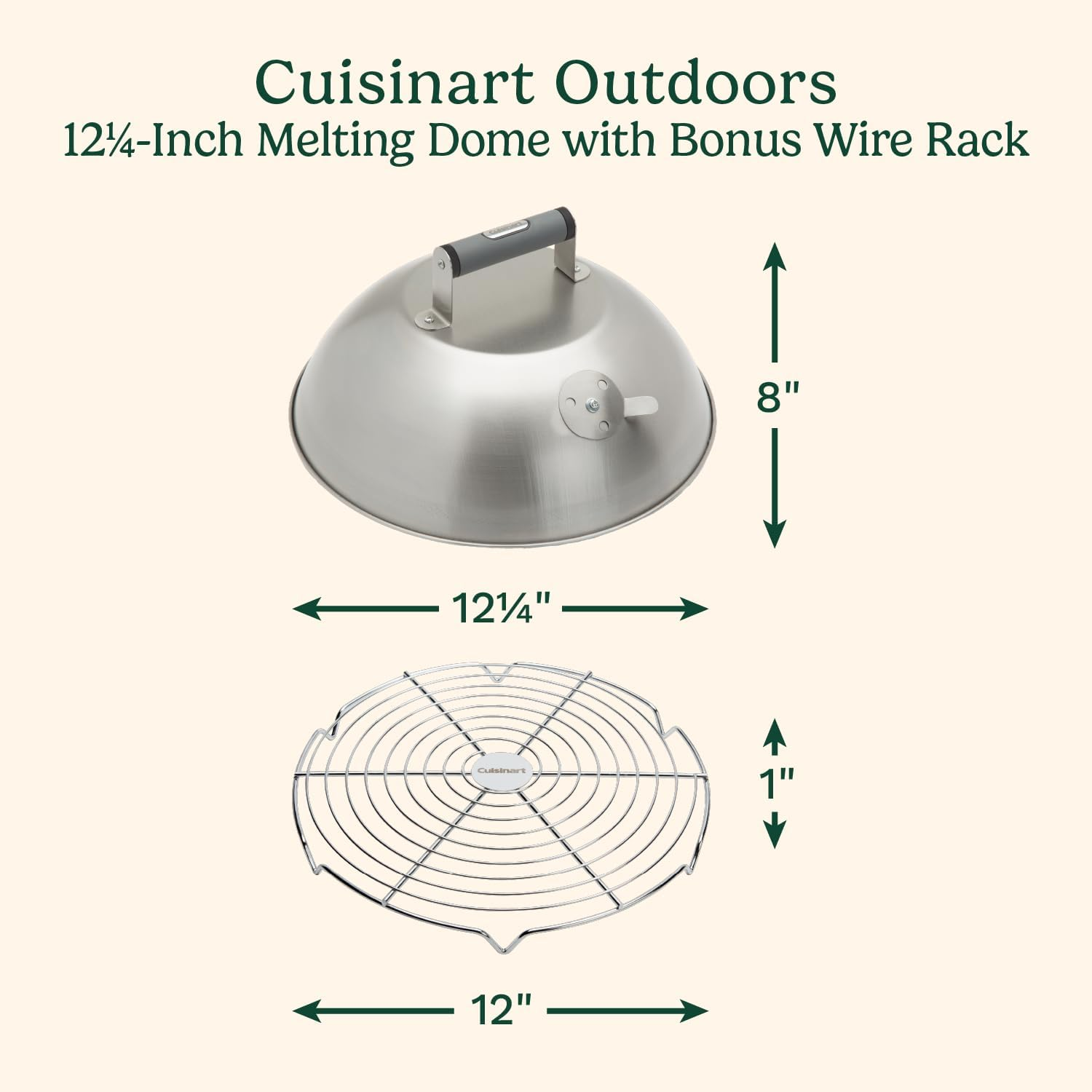 Cuisinart Bonus, 12.25" Melting Dome and Wire Rack image number 1