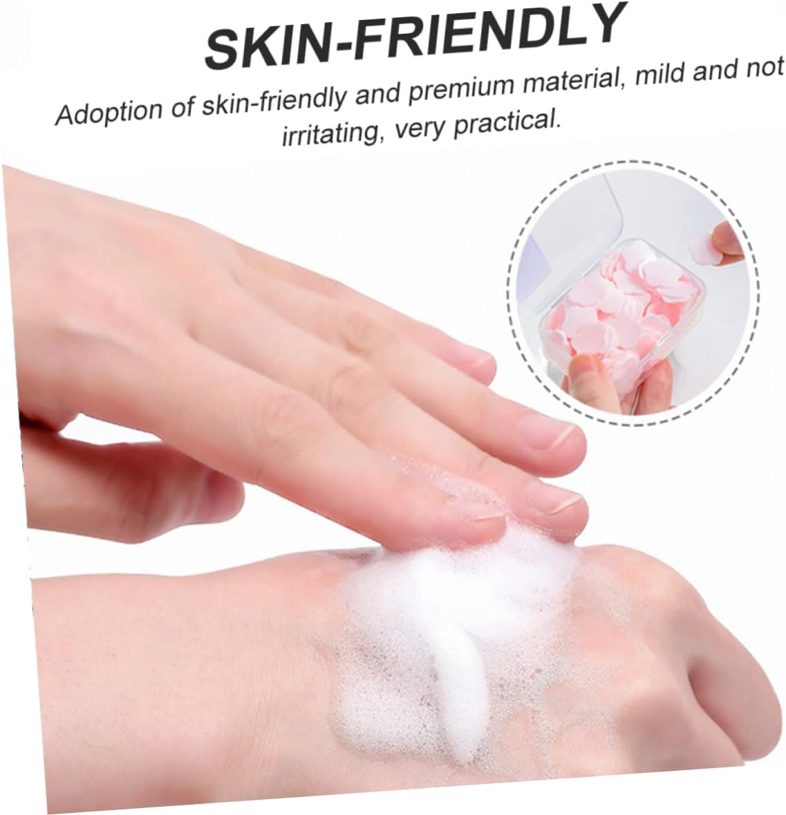 Ifundom Soap Flakes Portable Hand Soap Slices for Travel Camping and Outdoor Activities Convenient Travel Toiletries For image number 4