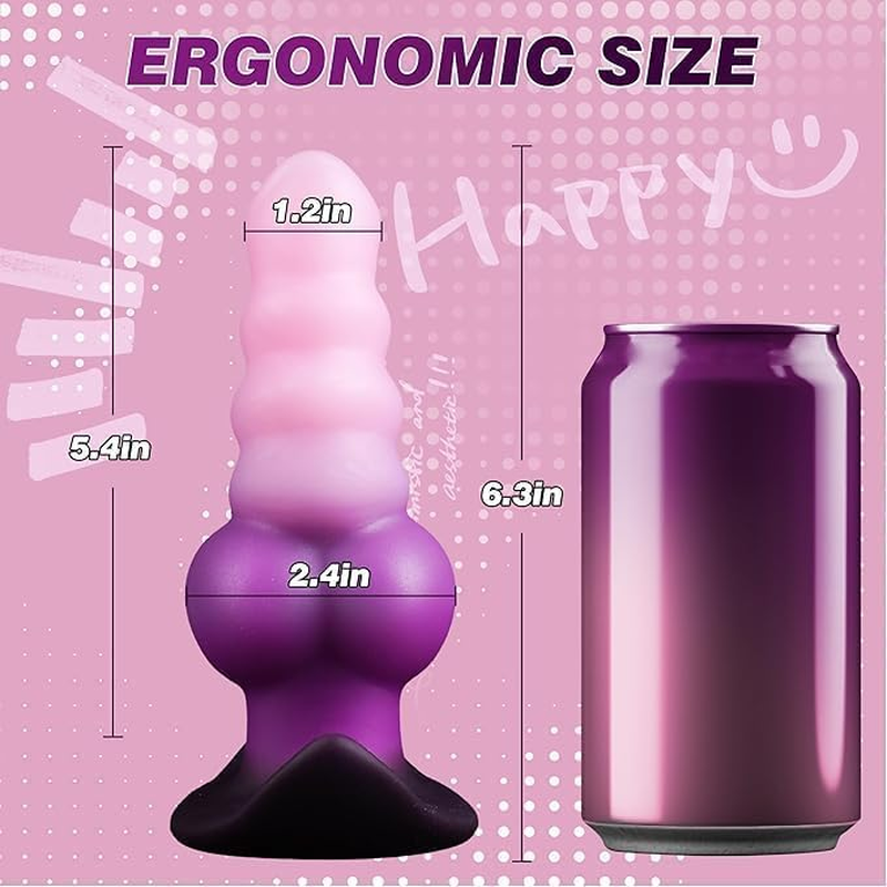 6.3" Large Butt Plug, Dildo Anal Plug with Big Knot, Huge Buttplug Silicone Anal Sex Toys, Anal Monster Dog Dildo, Adult Toy for Men Women image number 2