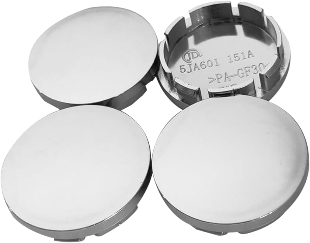 JNNJ Pack of 4 Universal Hub Caps, Universal Rims Wheel Hubs Wheel Centre Caps, Tuning Accessories Vehicle Car Wheel Hubs Plastic Covers (Galvanic Colour)
