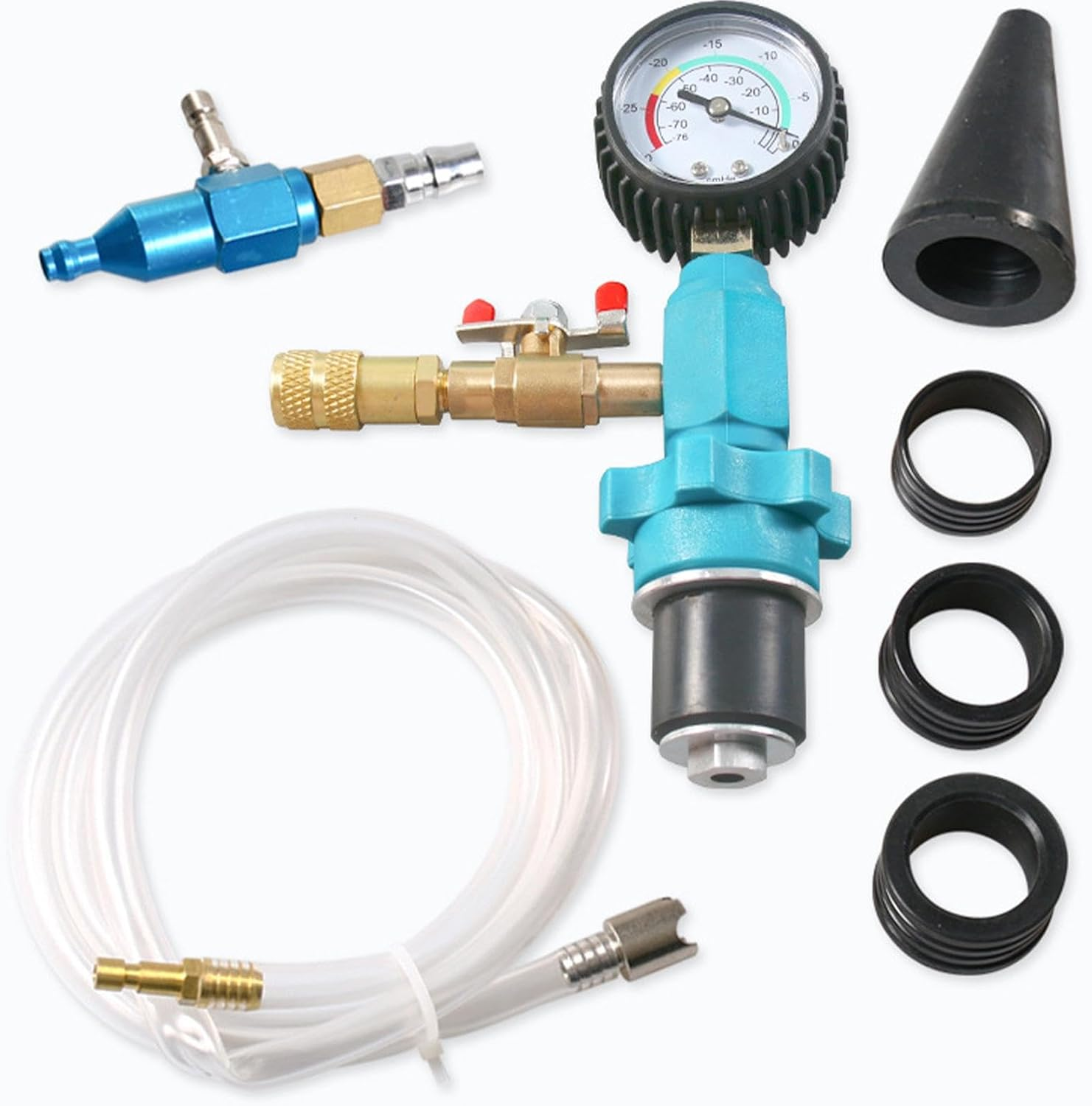 Cooling System Vacuum Fill Tool, Automotive Coolant System Refiller, Vacuum Coolant Refill, Cooling System Purge Kit for Car Truck SUV image number 6