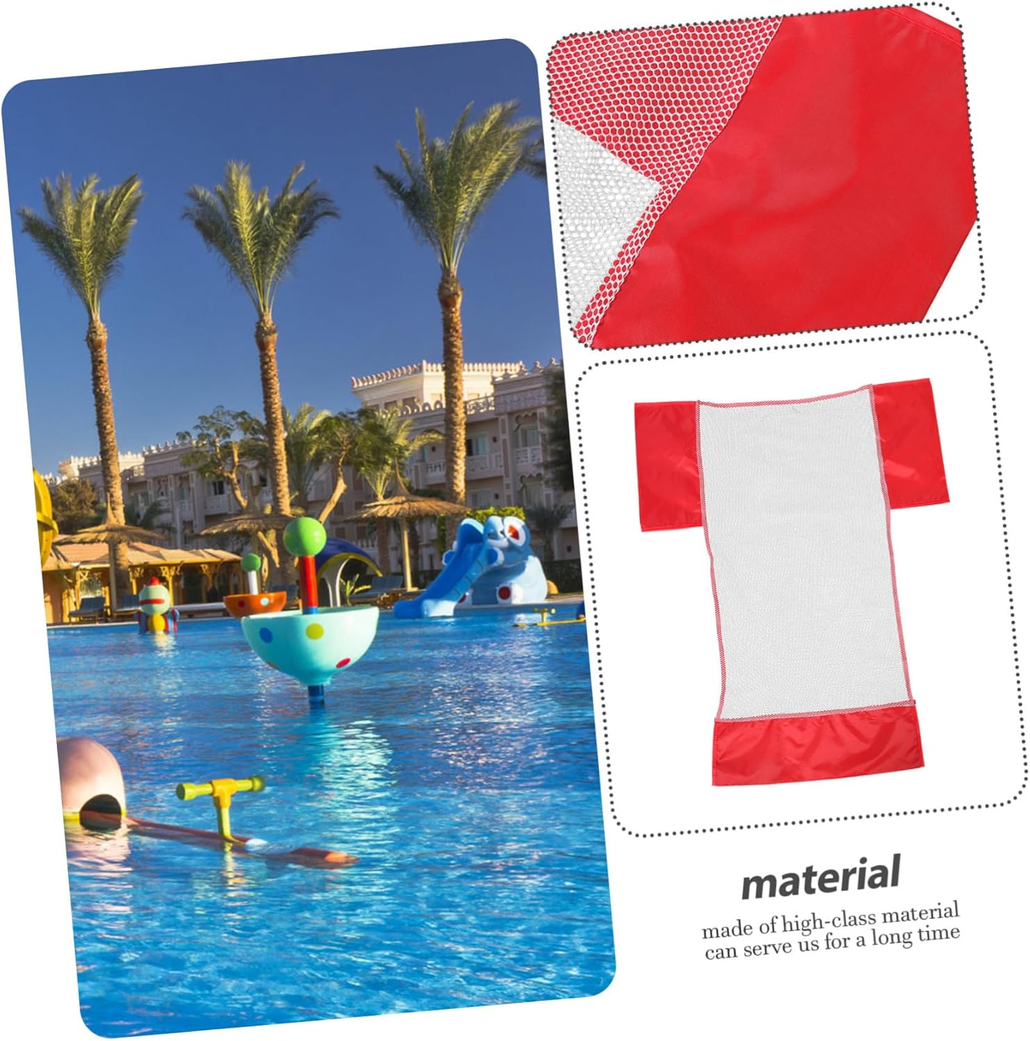 Alasum 2Pcs Swimming Pool Mesh Chair Net Bag Baby Pools Summer Inflatable Noodle Chair Mesh Noodle S Bulk Accessory Swim Accessory Funny Swim Float PVC image number 5