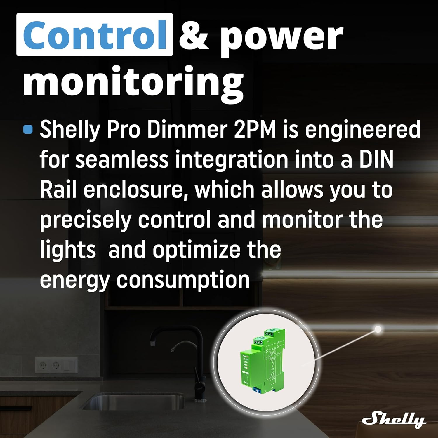 Shelly Pro Dimmer 2PM Smart Relay image number 3