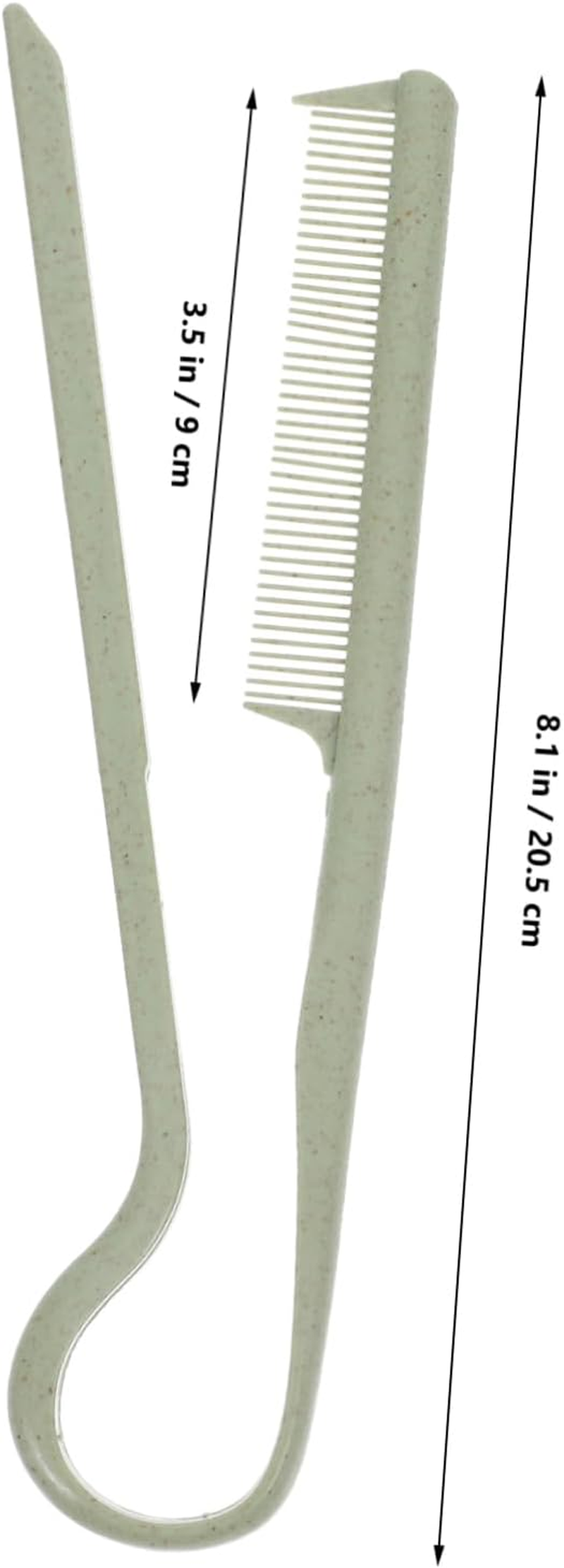 2Pcs Straightening Comb V-Shaped Styling Hair Comb Plastic Fine Tooth Hair Parting Tool for Women - Assorted Color image number 1