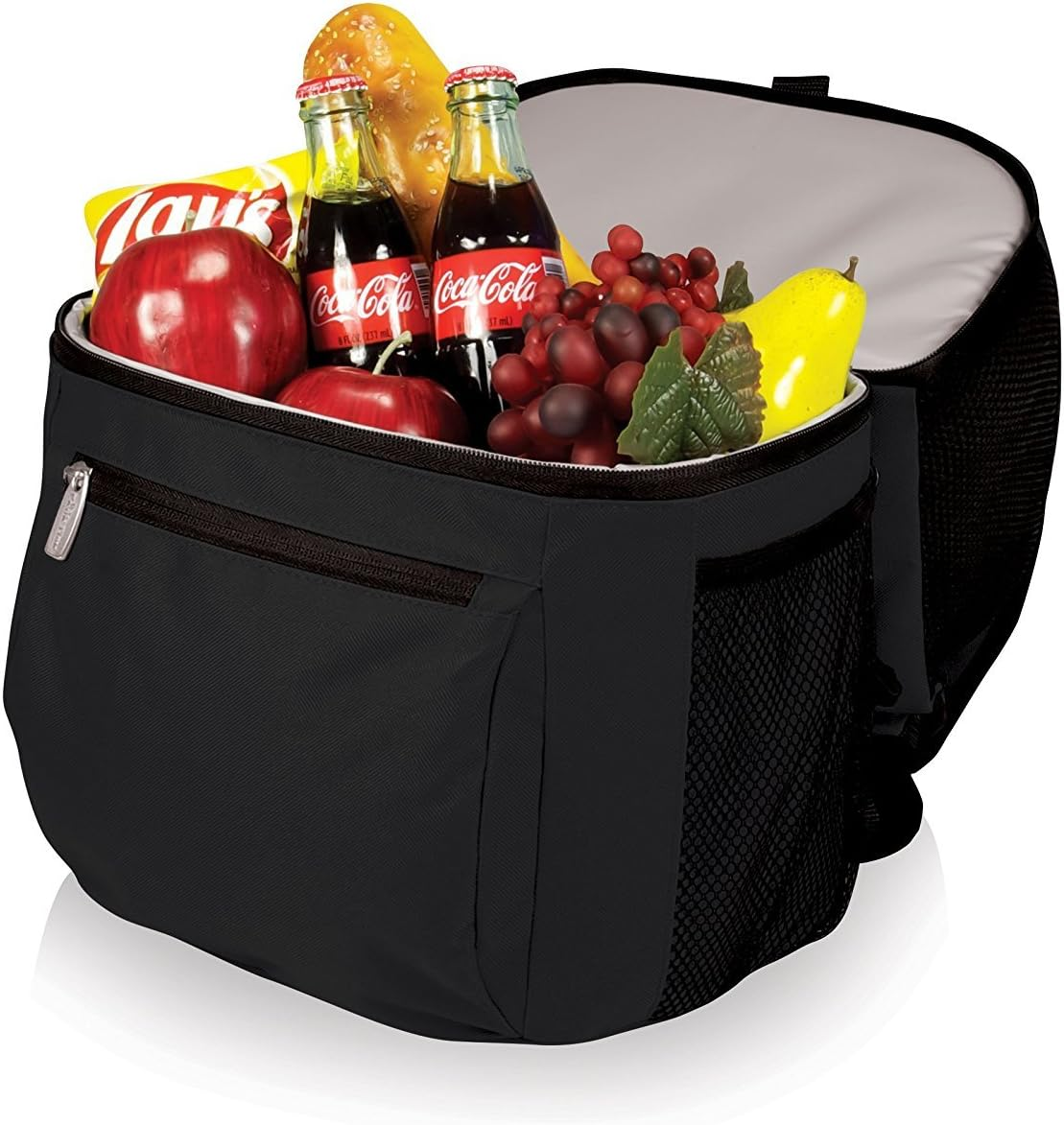 Picnic Time Zuma Insulated Cooler Backpack, Black - Red image number 6