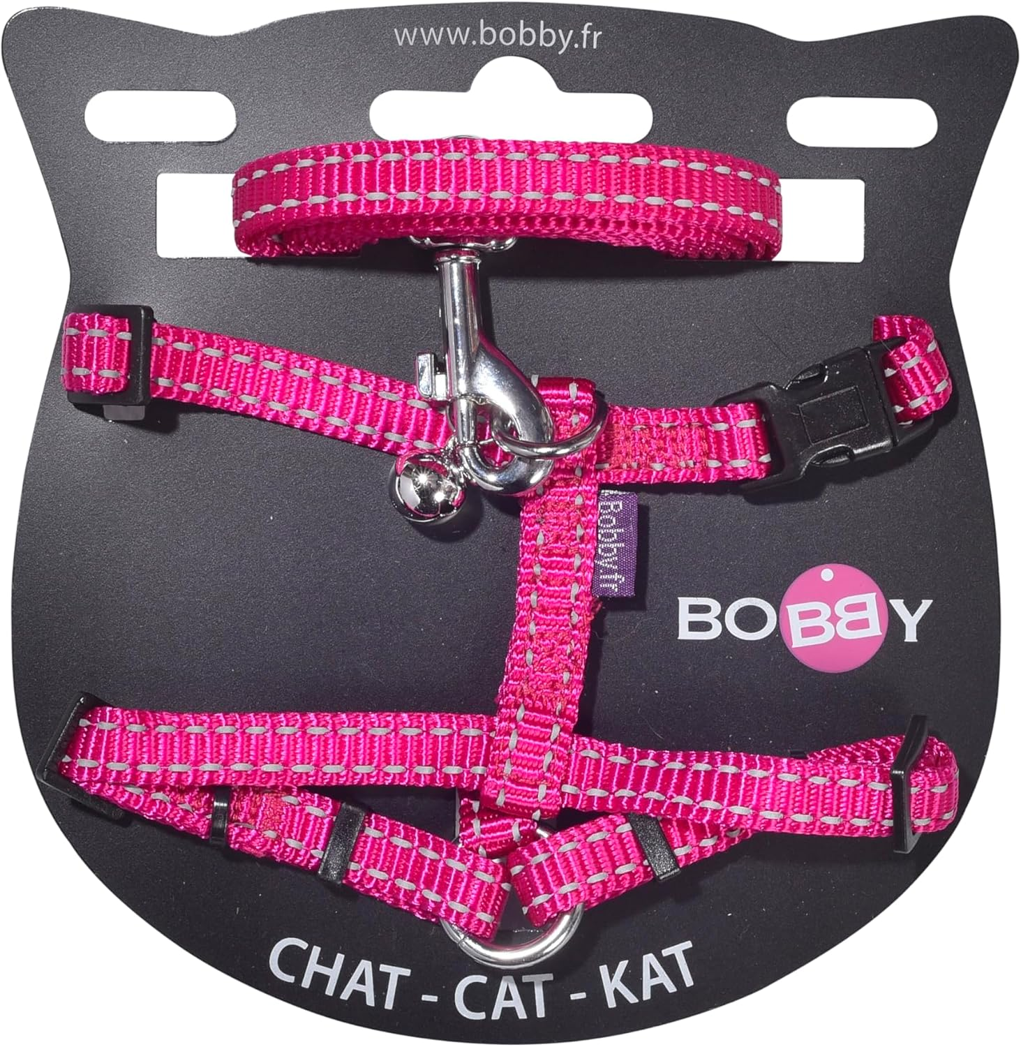 Bobby Safe - Cat Harness and Lead - Escape Protection - Reflective Resistant - Turquoise - 25-38 X 10 Cm