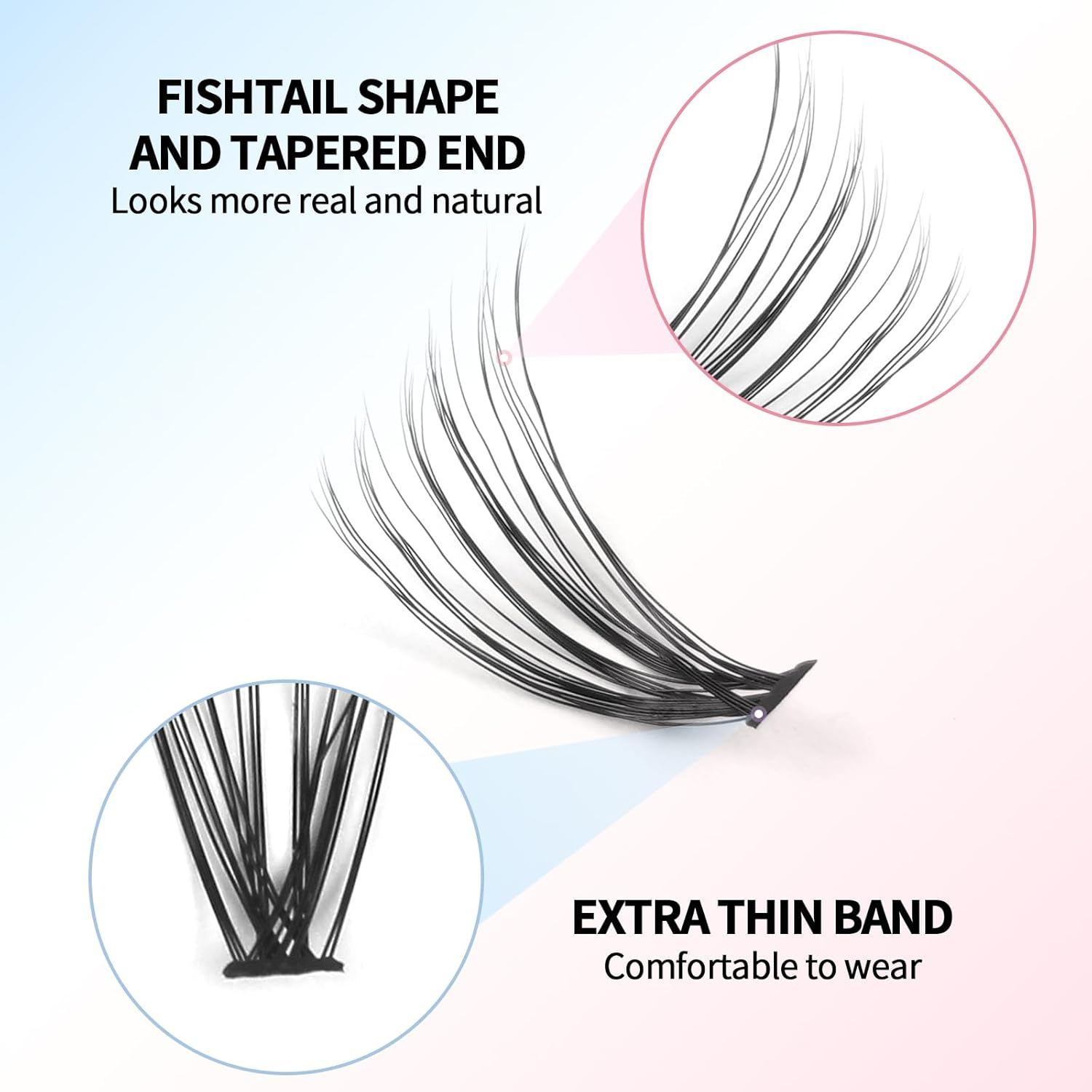 MAGEFY Fake Eyelashes 240 Clusters 11-15Mm Eyelash Expansion Cluster Mixed Tray Curling C Single Eyelash Cluster DIY at Home image number 1