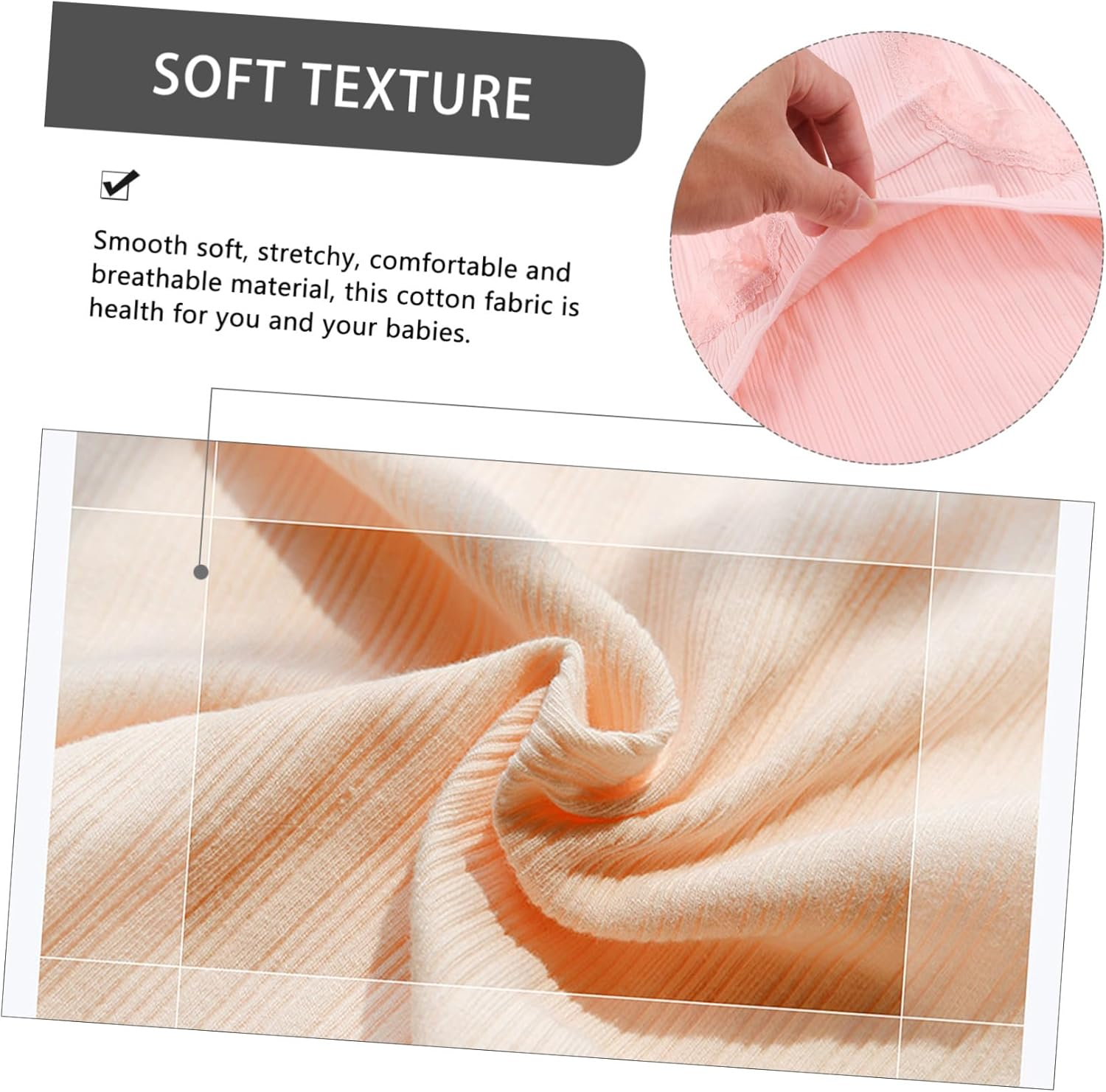 Healeved 3Pcs Cotton Maternity High Waist Underwear Belly Support Panties for Pregnant Women Summer Comfortable image number 5