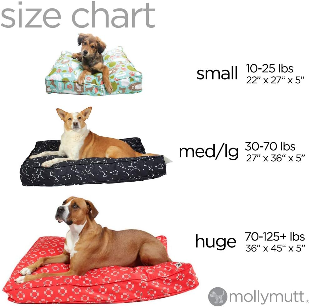 Molly Mutt Medium Indoor/Outdoor Dog Duvet Cover - Mystery of Love - Measures 27&rsquo;&rsquo;X36&rsquo;&rsquo;X5&rsquo;&rsquo; - 100% Cotton - Durable - Breathable - Sustainable - Machine Washable Dog Bed Cover - Pre-Shrunk image number 2