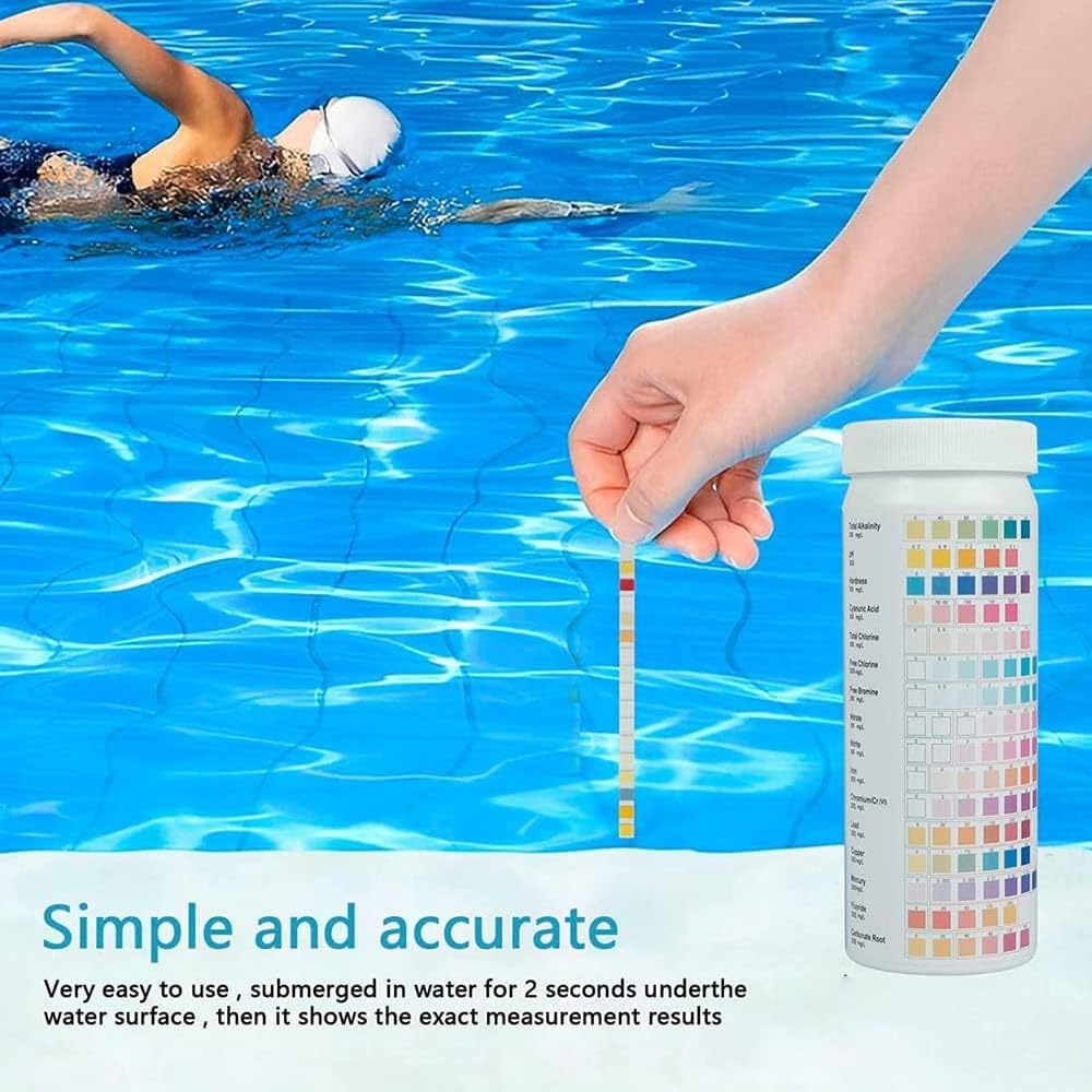 Suithink High Sensitivity Water Testing Kits-16 in 1 Complete Water Test Kit for Detecting Ph, Lead, Iron, and Many Other Substances in Aquarium Water, Swimming Pool Water and Well Water image number 4