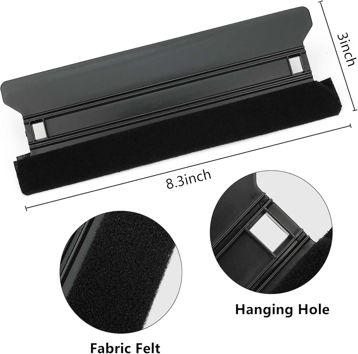 Umaki 8.3Inch Large Vinyl Wrapping Felt Squeegee with 4Inch Vinyl Squeegee Applicator for Fastly Installing Vehicle Tinting Film Graphic or Wallpaper, Finish Smoothing/Cleaning Work, 3Pack image number 5