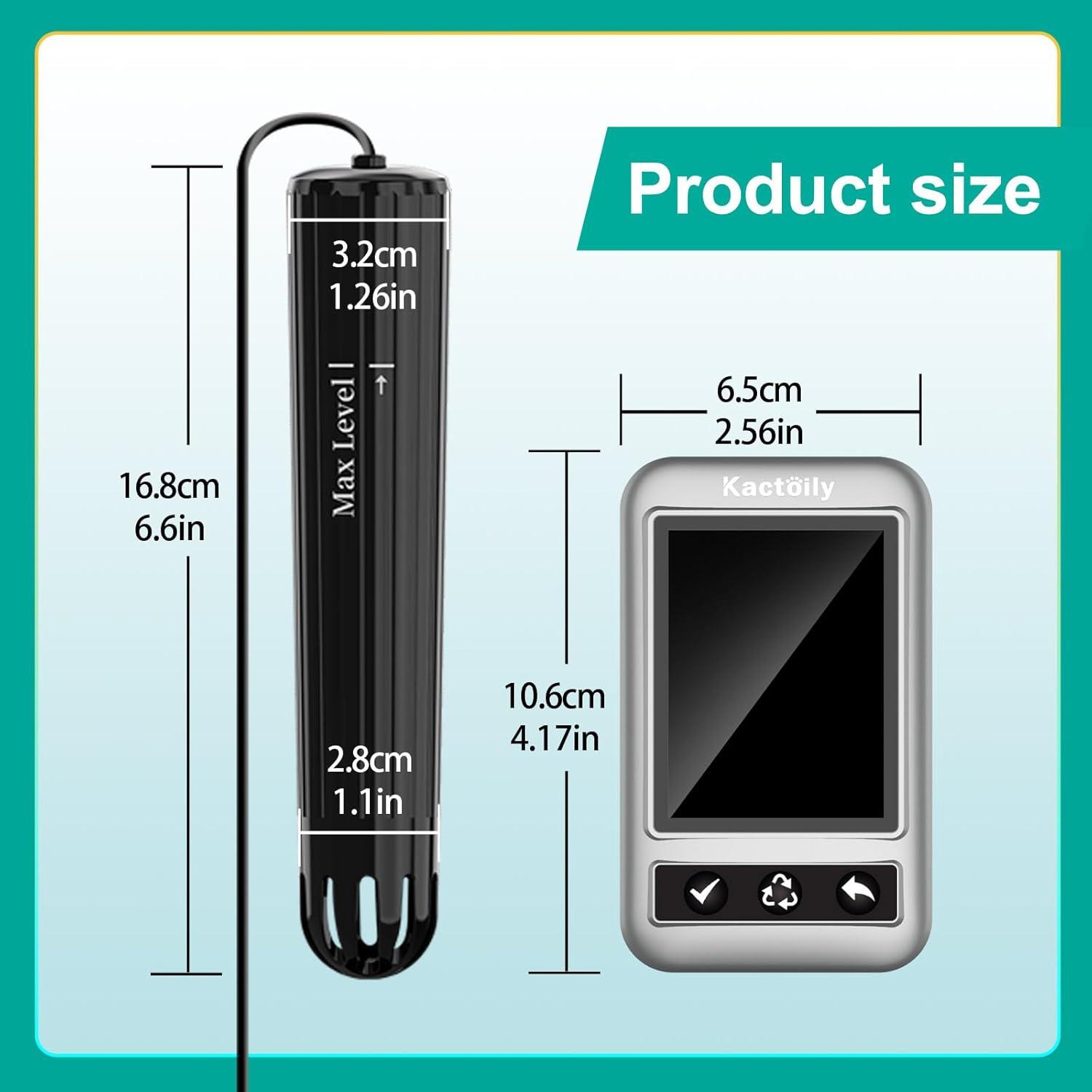 Kactoily Smart Aquarium Monitor, Multi-Parameter Fish Tank Water Tester for Ph, Salinity, SG, ORP, TDS, EC & Temp with Real-Time App Alerts image number 5