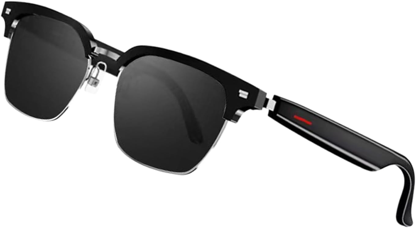 Smart Audio Glasses with Speaker, Listenning Music and Calls with Volumn up and Down, Wireless Audio Answer and End Calls Glasses Women Travel Use