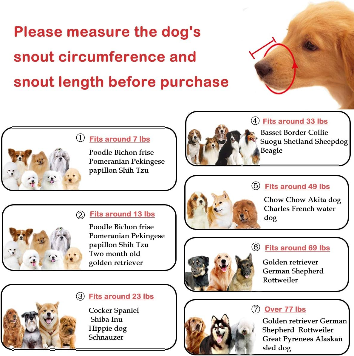 Basket Dog Muzzle for Large Medium Small Dogs, Cage Muzzles to Prevent Biting Chewing Licking Scavenging, Mouth Cover with Adjustable Strap for Vet Visits, Grooming, Walking (Size 2, Black) image number 7