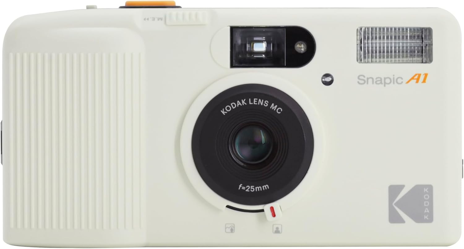 Kodak Snapic A1 35Mm Film Camera, 35Mm, Reusable, 2-Zone Focus, Lightweight, Compact (Ivory White) (Film & AAA Battery Are Not Included) image number 3
