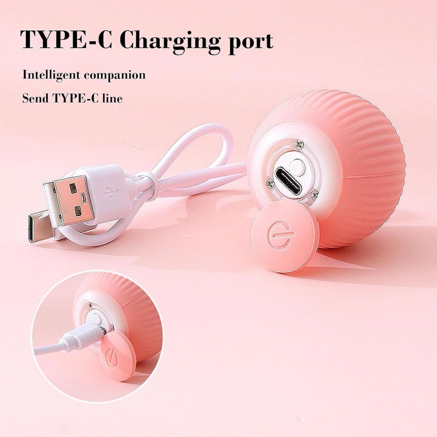 2024 New Aiveys-Aiveys Cat Ball,Aiveys Smart Ball Cat,Gertar-Gertar Cat Toy,Rolling Smart Ball Cat Toy,Cat Smart Ball (Blue+Pink) image number 4