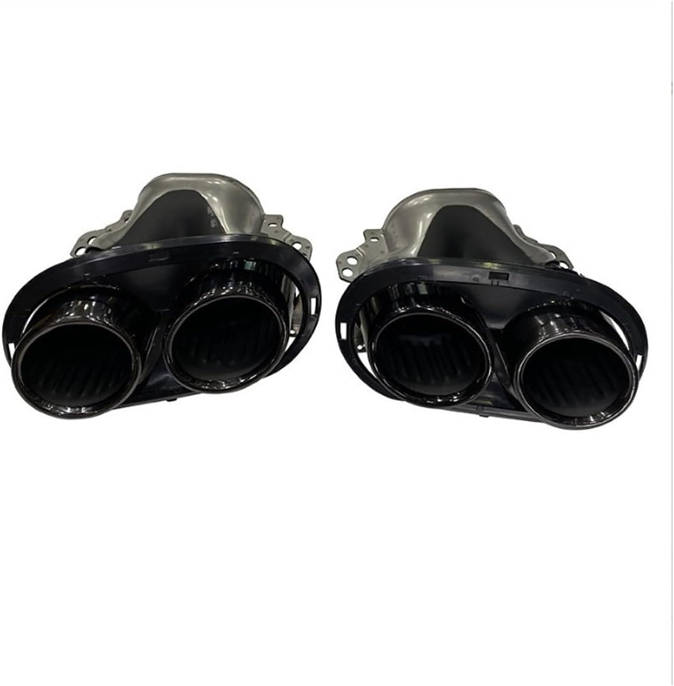 Muffler Air Vent Tailpipe Rear Muffler Exhaust Tips Pipe W/Bracket Trim Part Compatible with Mercedes Benz 2020 2021 2022 GLB250 GLB35 AMG Sport