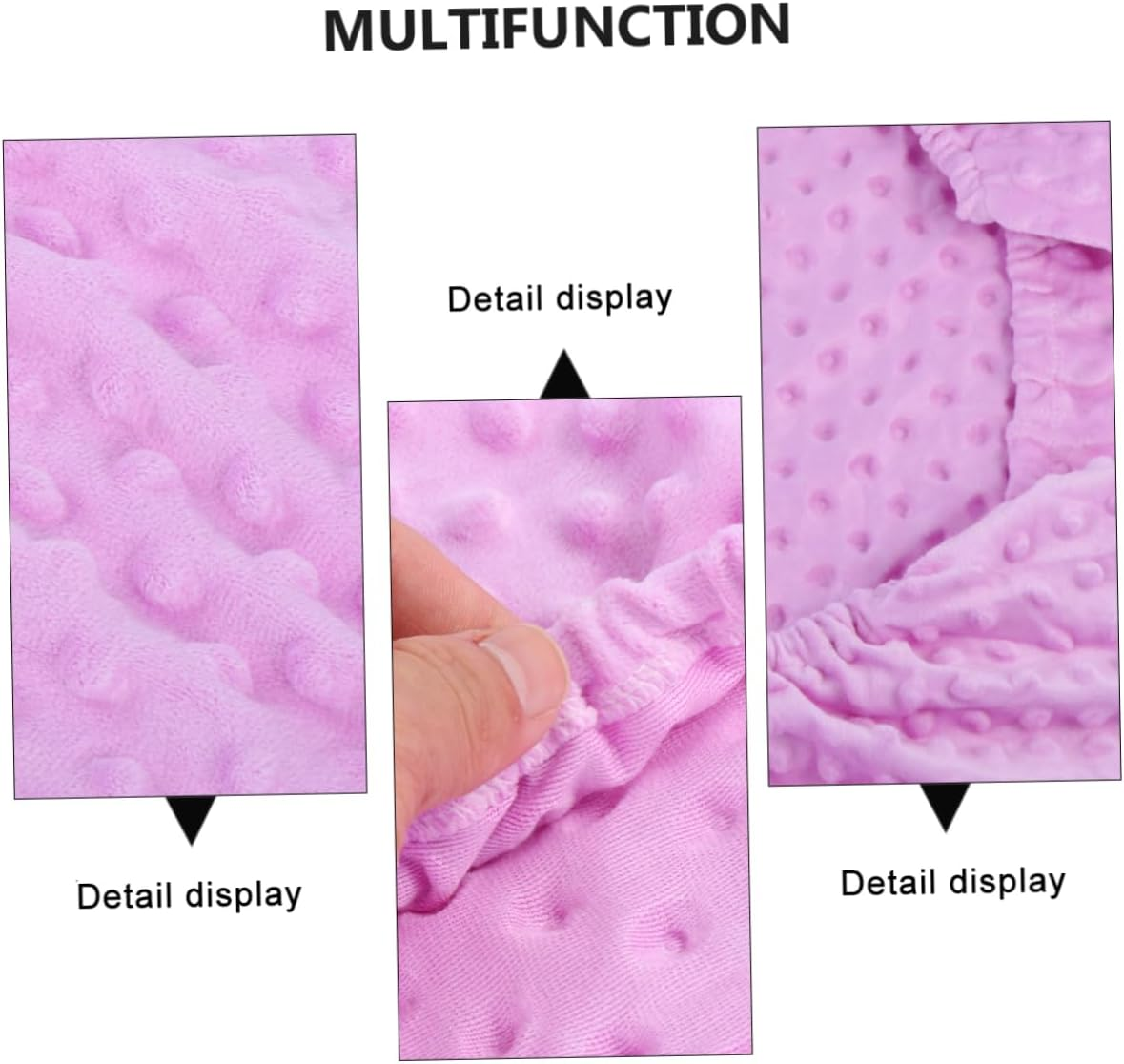 Baby Changing Pad Cover Breathable Cotton Cloth Purple Baby Diaper Changing Mat Cover for Massage Table - Purple image number 1