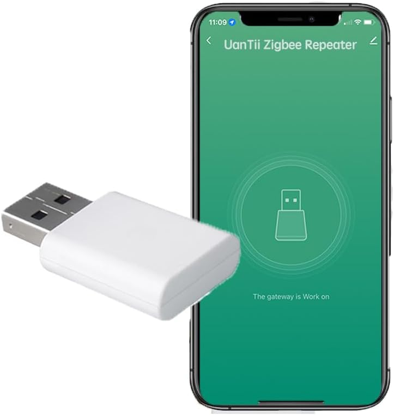 Uantii Tuya Zigbee Signal Repeater Zigbee Signal Extender for Tuya Zigbee Device Expand 20-30M Compatible Tuya Zigbee Gateway via Smart Life App image number 1