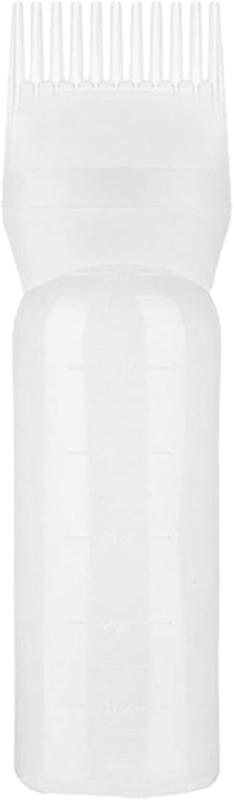 Root Comb Applicator Bottle, Professional Brush with Graduated Scale, Hairdressing Coloring Styling Tool Root Application Cup for Hair