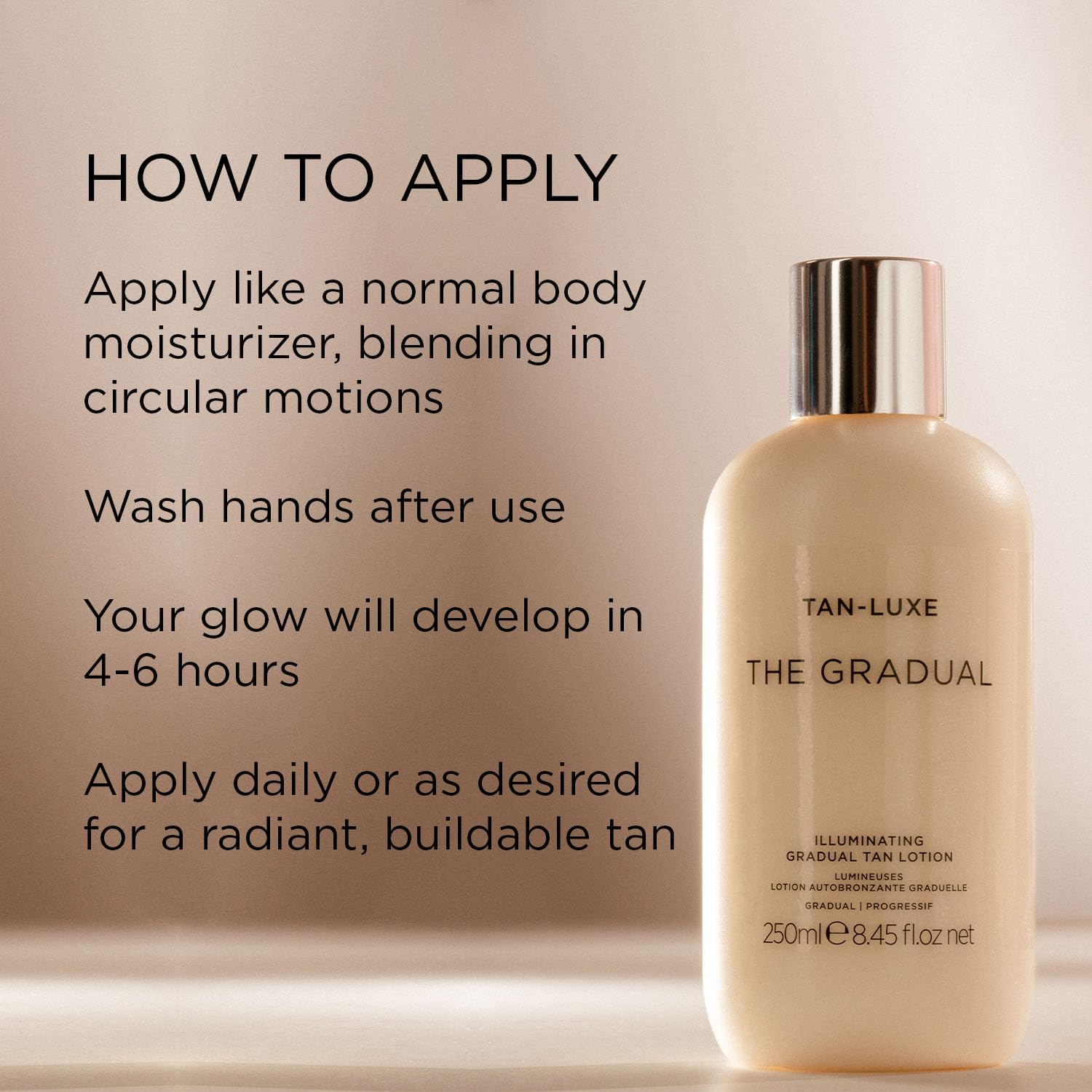 TAN-LUXE the GRADUAL Illuminating Gradual Tan Lotion 250 Ml image number 3