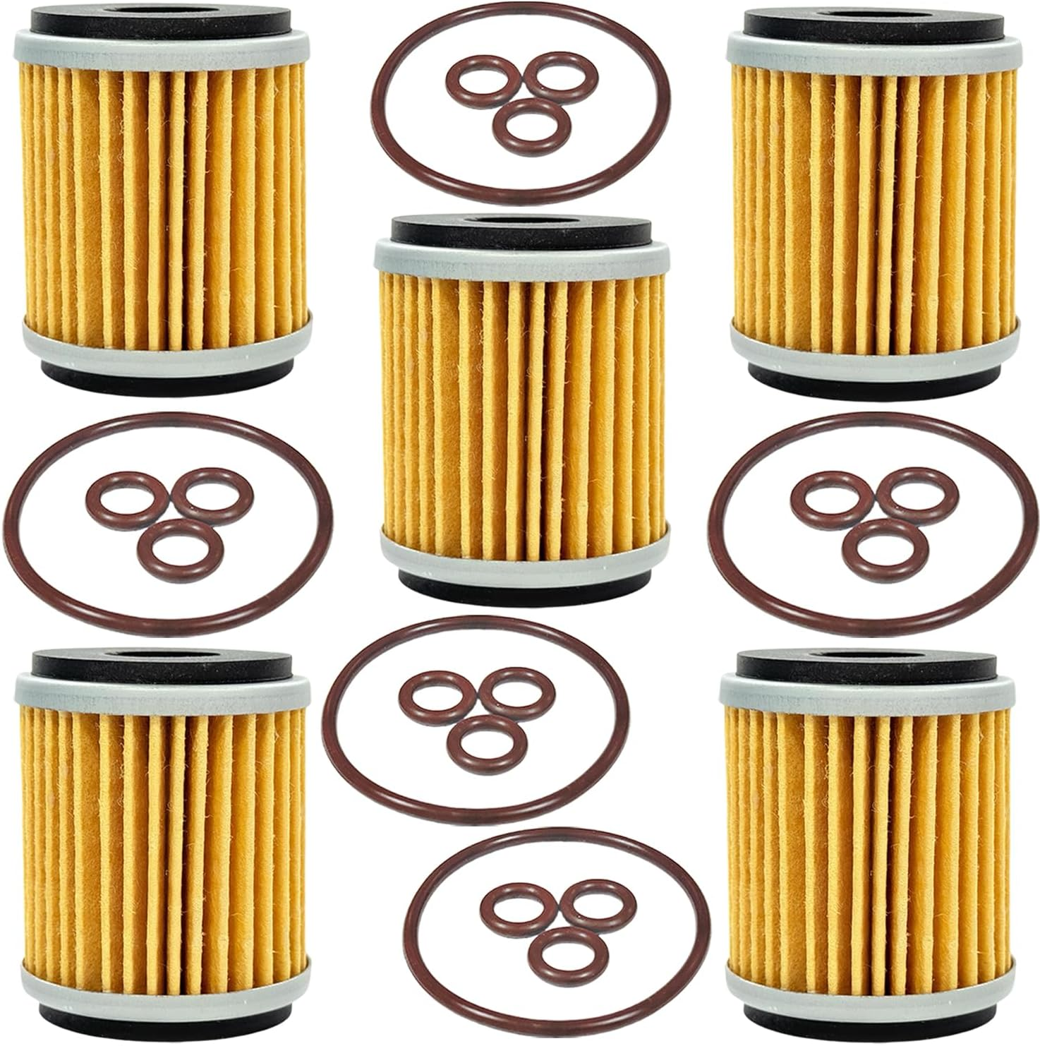 BIGLKNM 3 Packs Oil Filter with O-Ring 5D3-13440-09-00 for Yamaha YFZ450 YZ250F YZ426F WR250F WR450F WR426F 5D3-13440-02-00 ATV Oil Filter image number 6