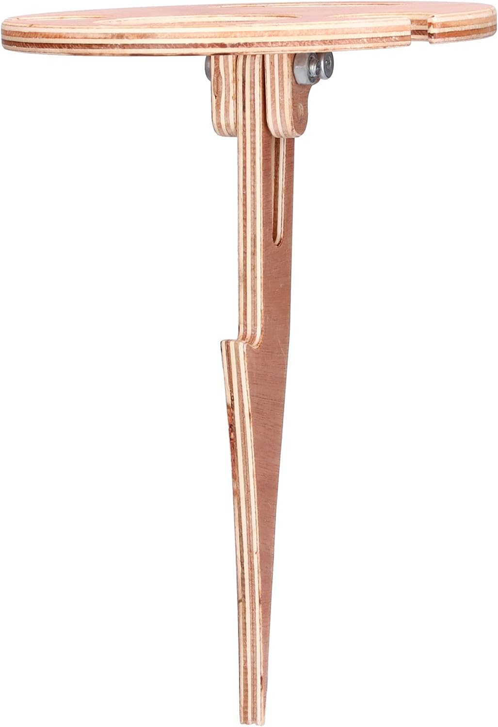 Foldable Wine Rack Outdoor Wine Table Support Holder for Party & Backyard Picnic Mini Wooden Picnic Table image number 1